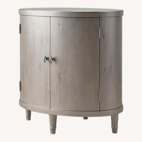 Used 2 Classics by Bassett Oval Nightstands - Oyster for sale on AptDeco