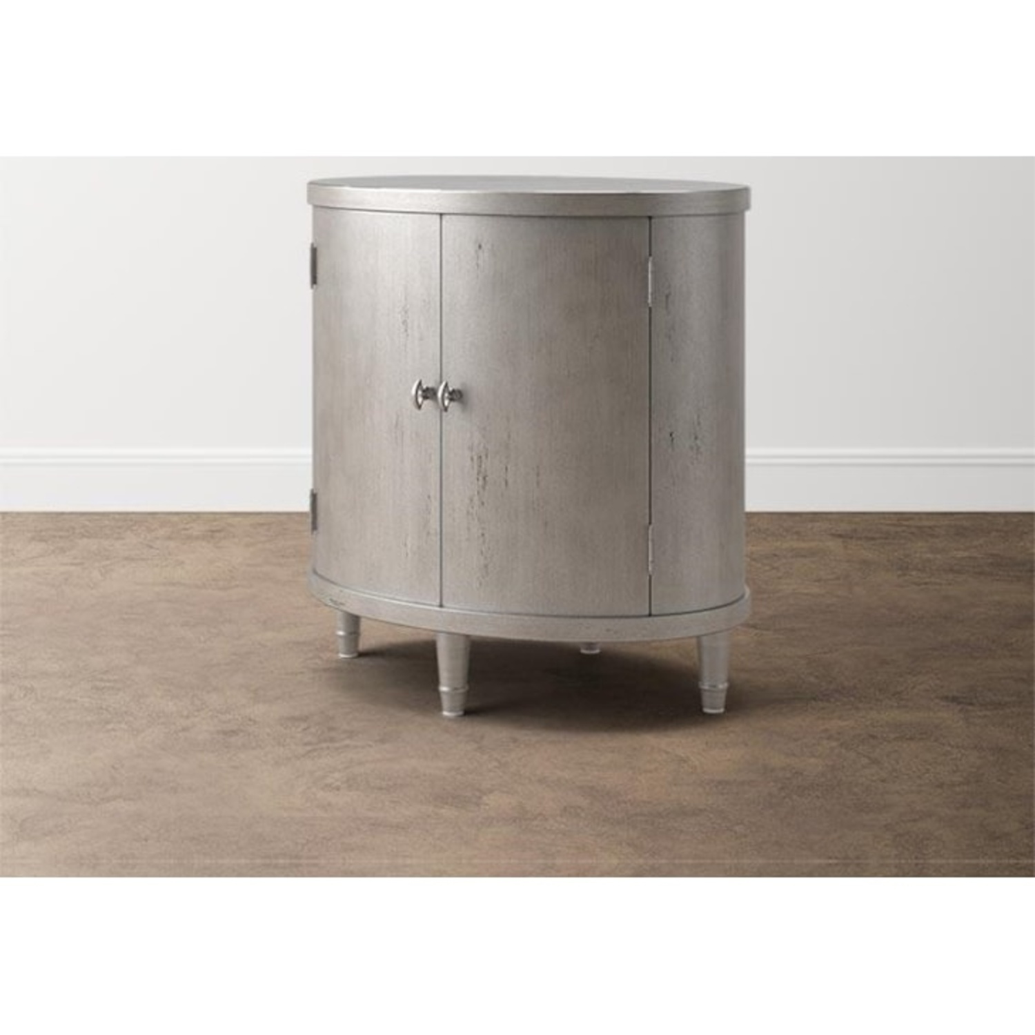 2 Classics by Bassett Oval Nightstands - Oyster - image-4