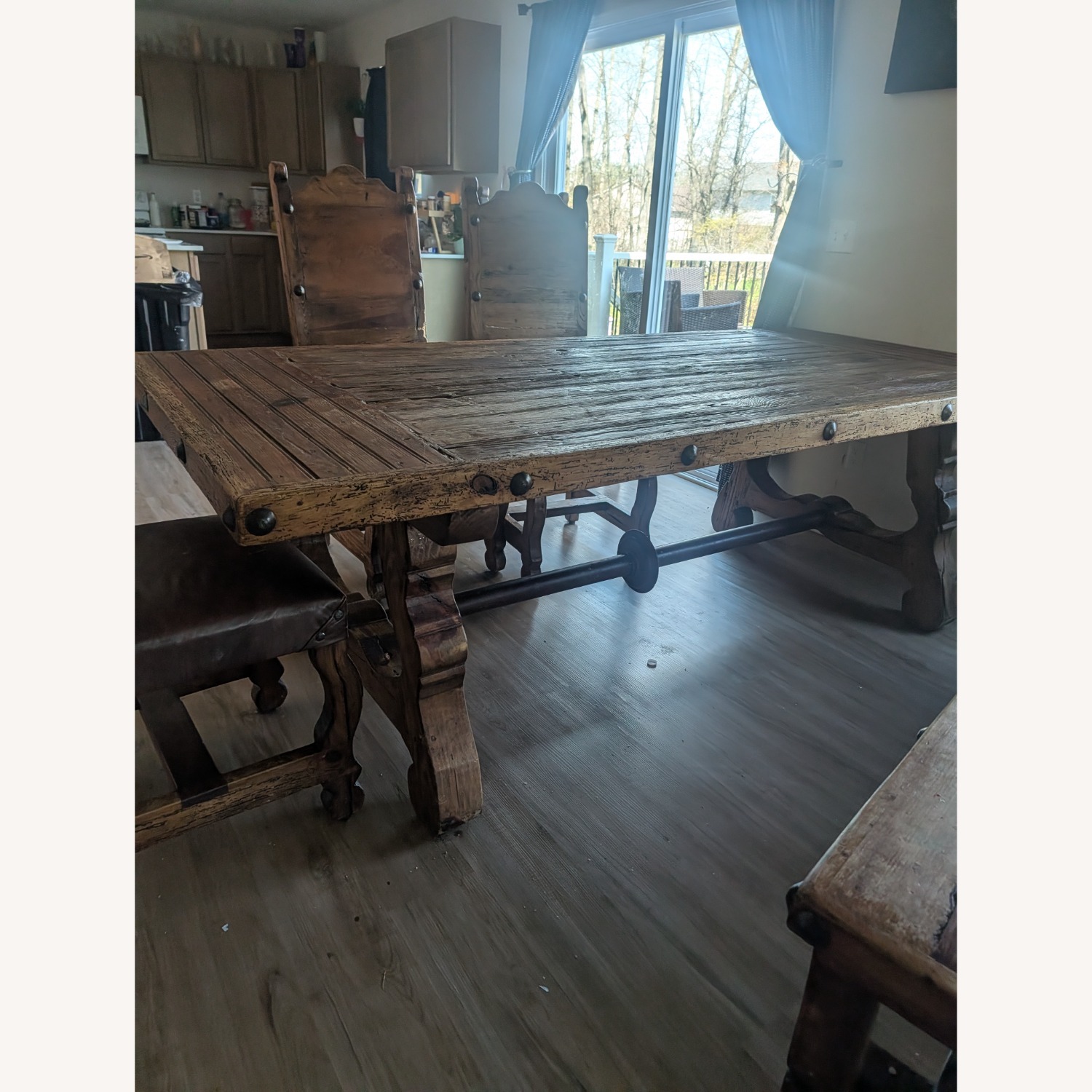 Dark Brown Wood Dining Sets - image-2