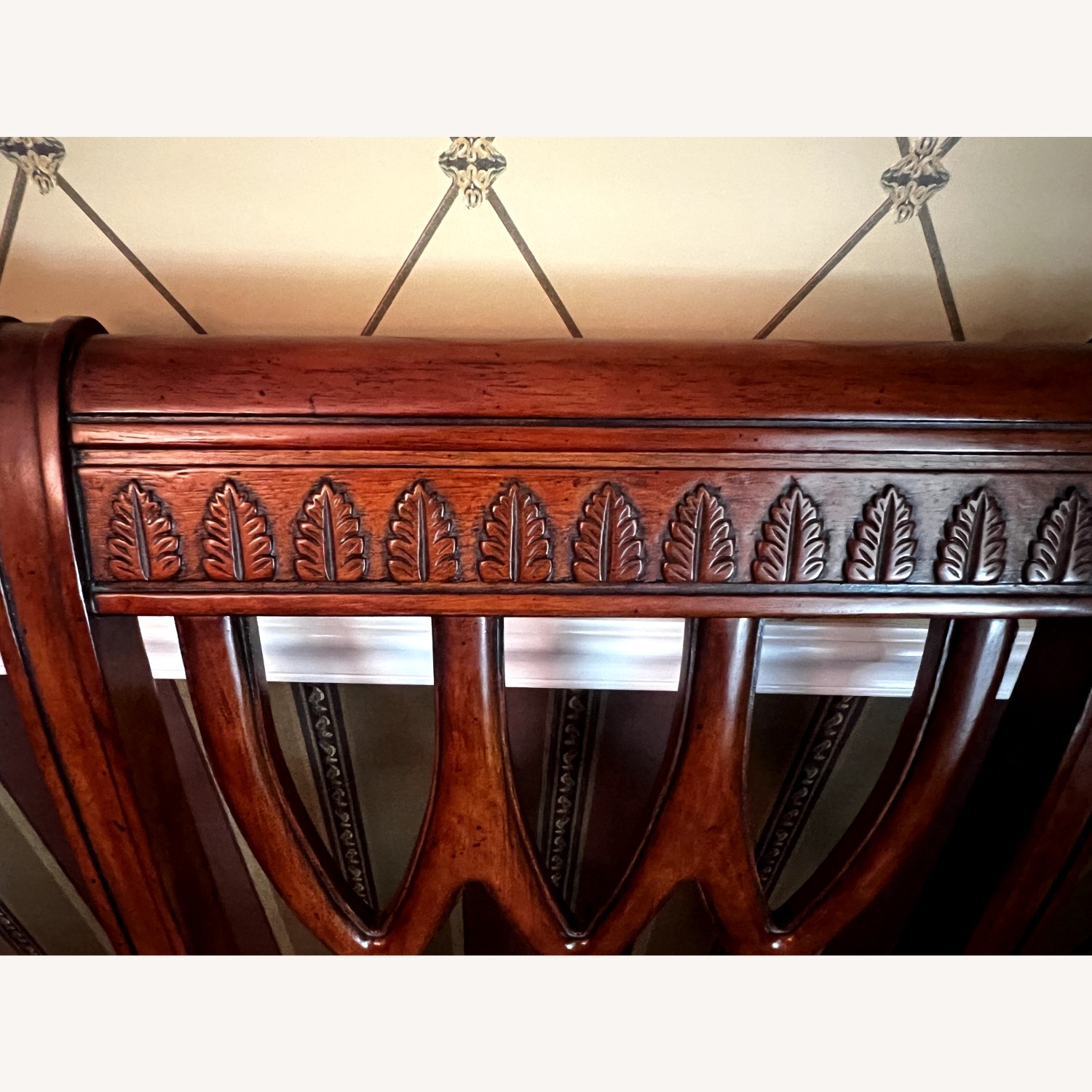 Dark Brown Solid Wood Dining Table - image-12