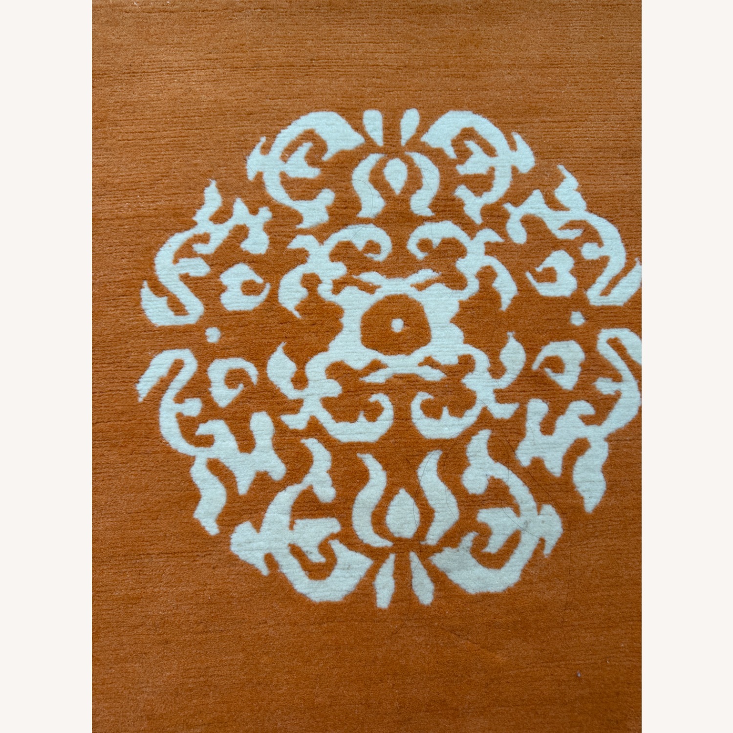Madeline Weinrib Orange Wool Area Rug 6' x 9' - image-4