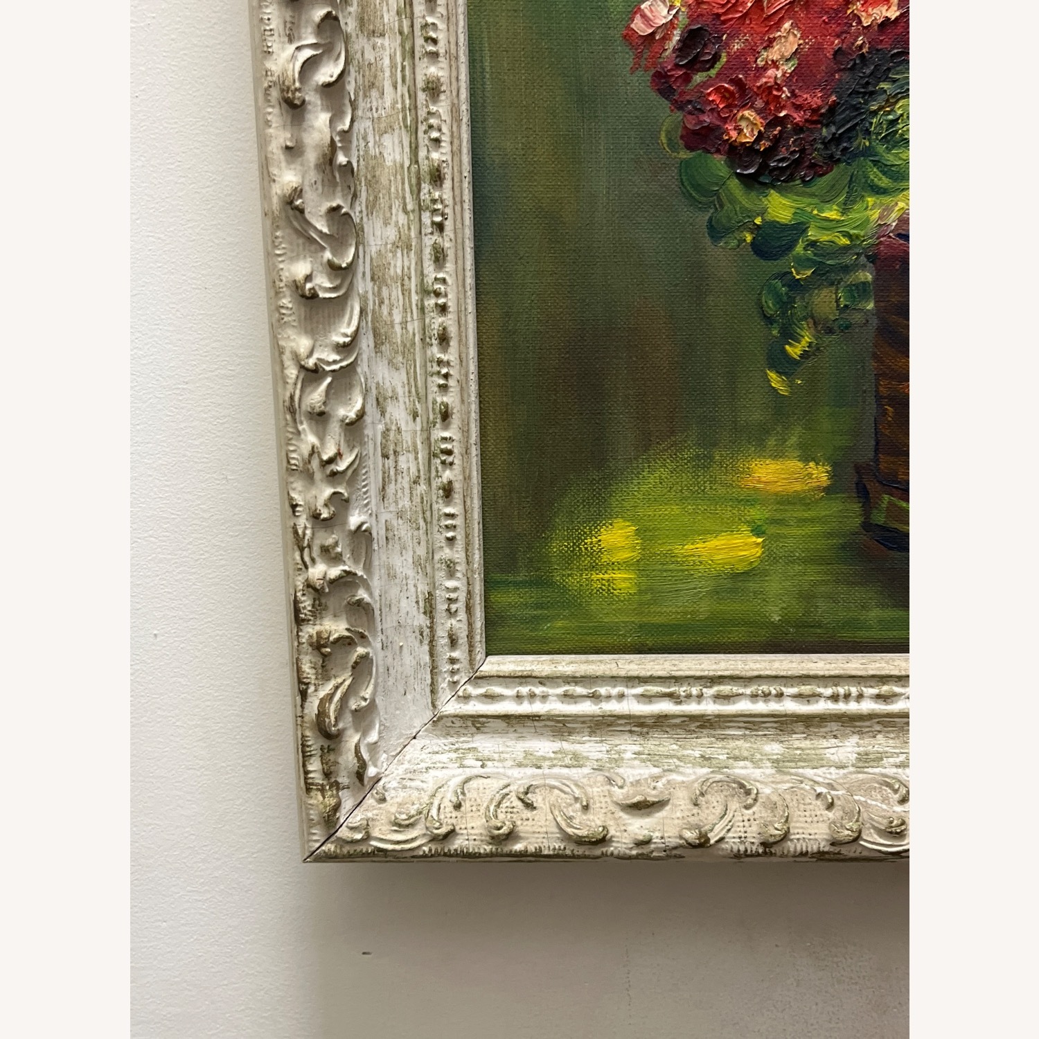Vintage Oil Painting of Flowers/ Geraniums  - image-5