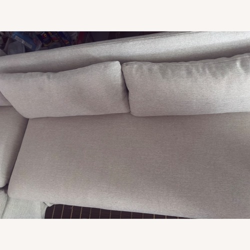 Used The Belmar Ivory U-Shaped Loveseat for sale on AptDeco