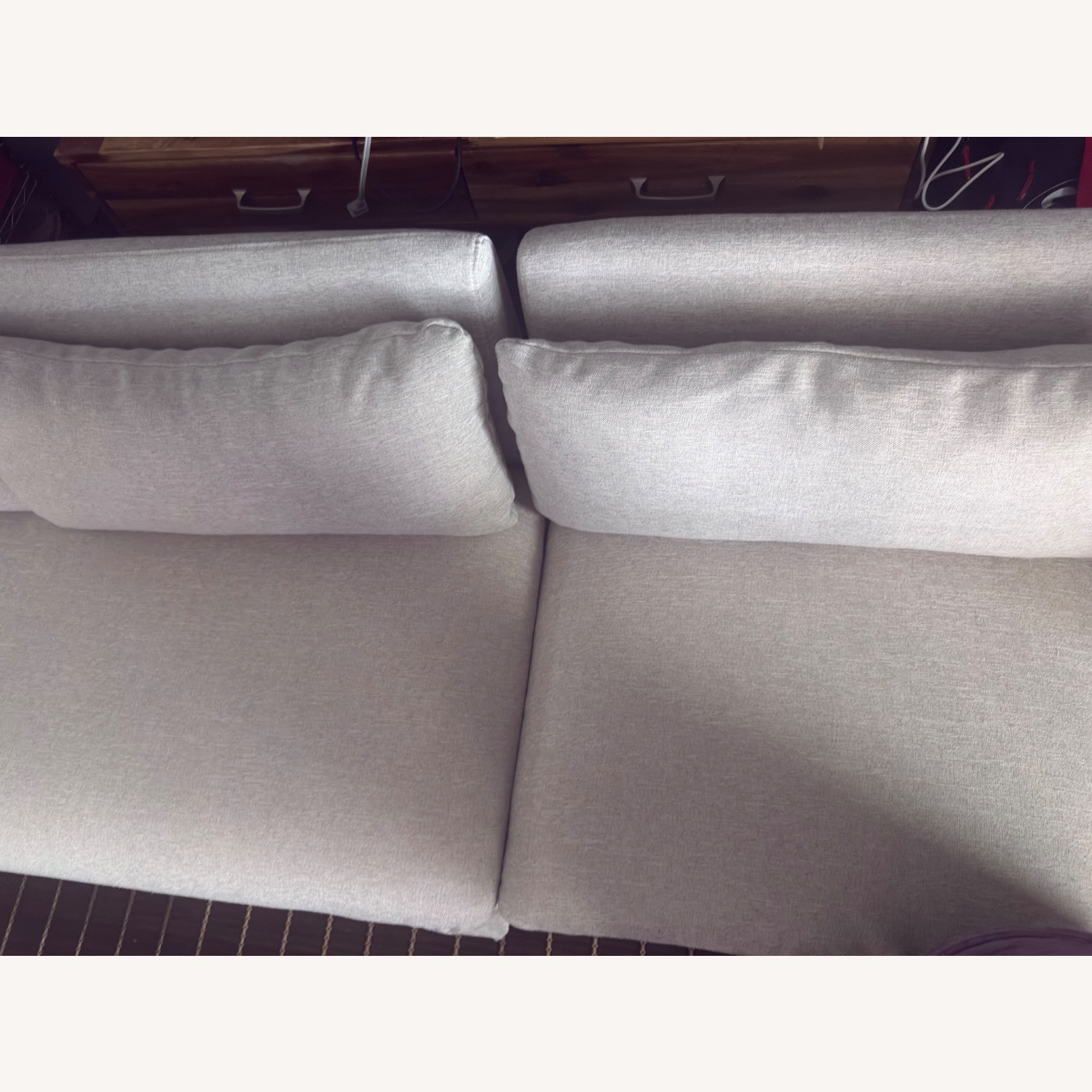 The Belmar Ivory U-Shaped Loveseat - image-2