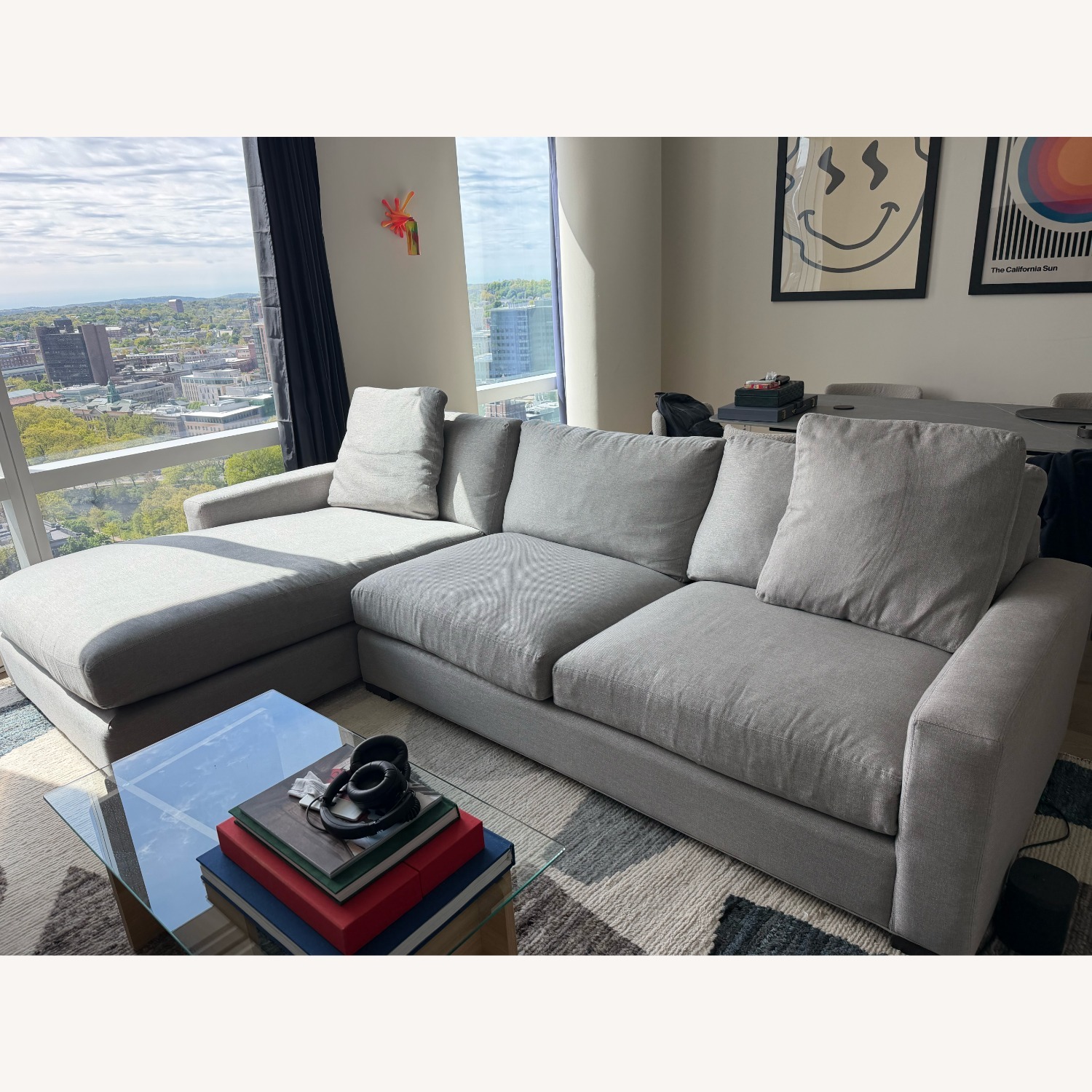 Room & Board Light Grey Metro Sectional - image-2