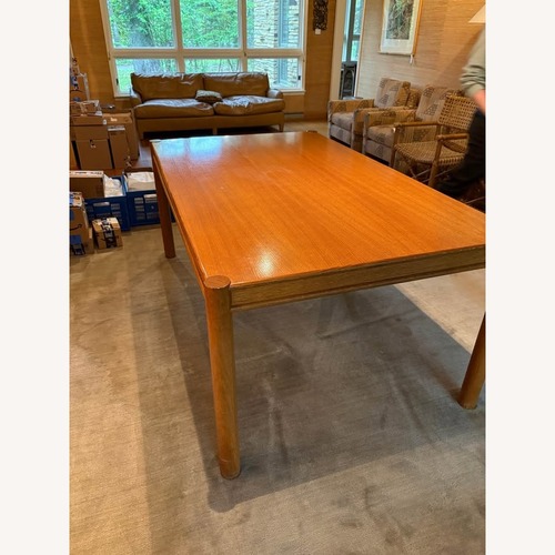Used Vintage/Antique Light Brown Wood Dining Table for sale on AptDeco