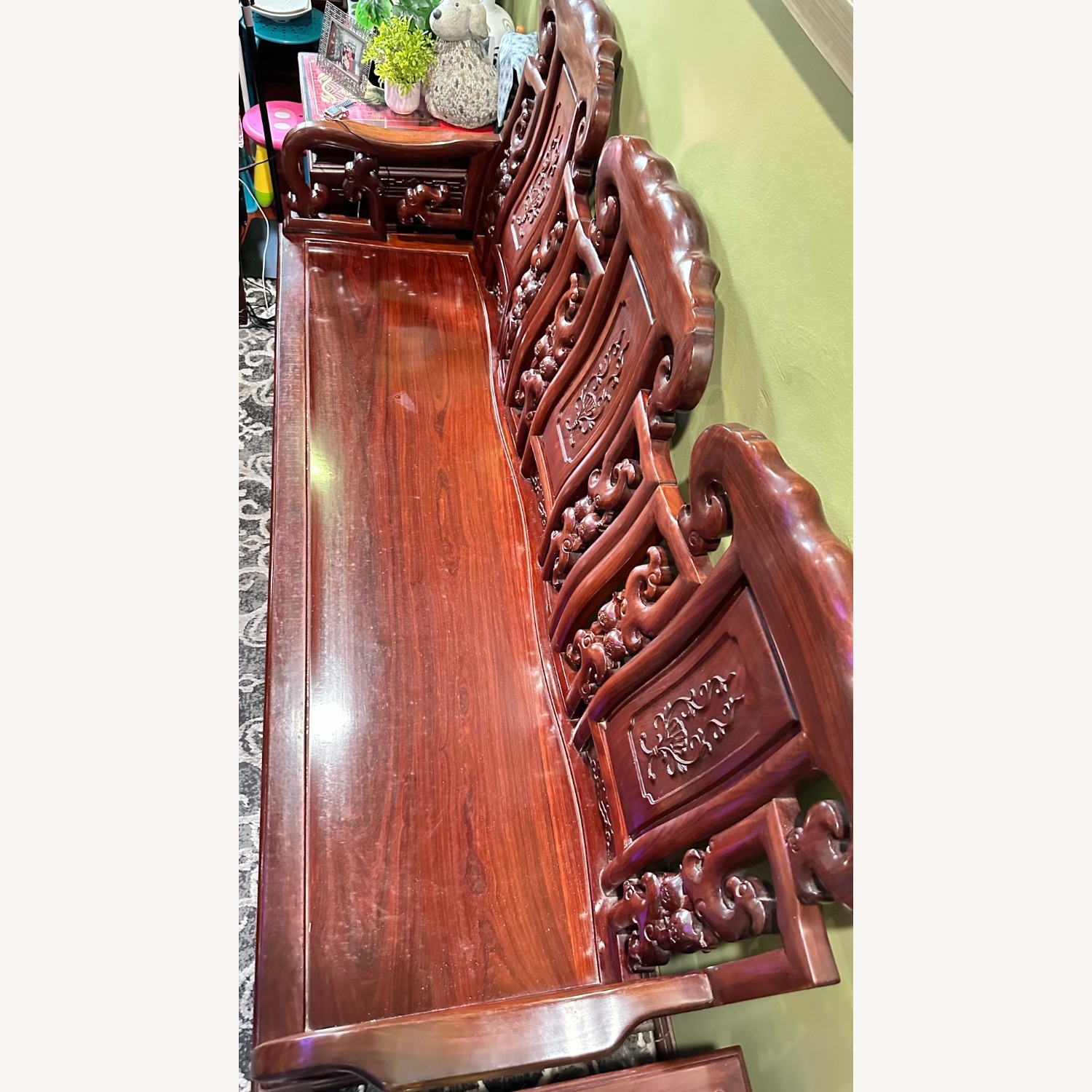 Antique Wooden Sofa Chair - image-2