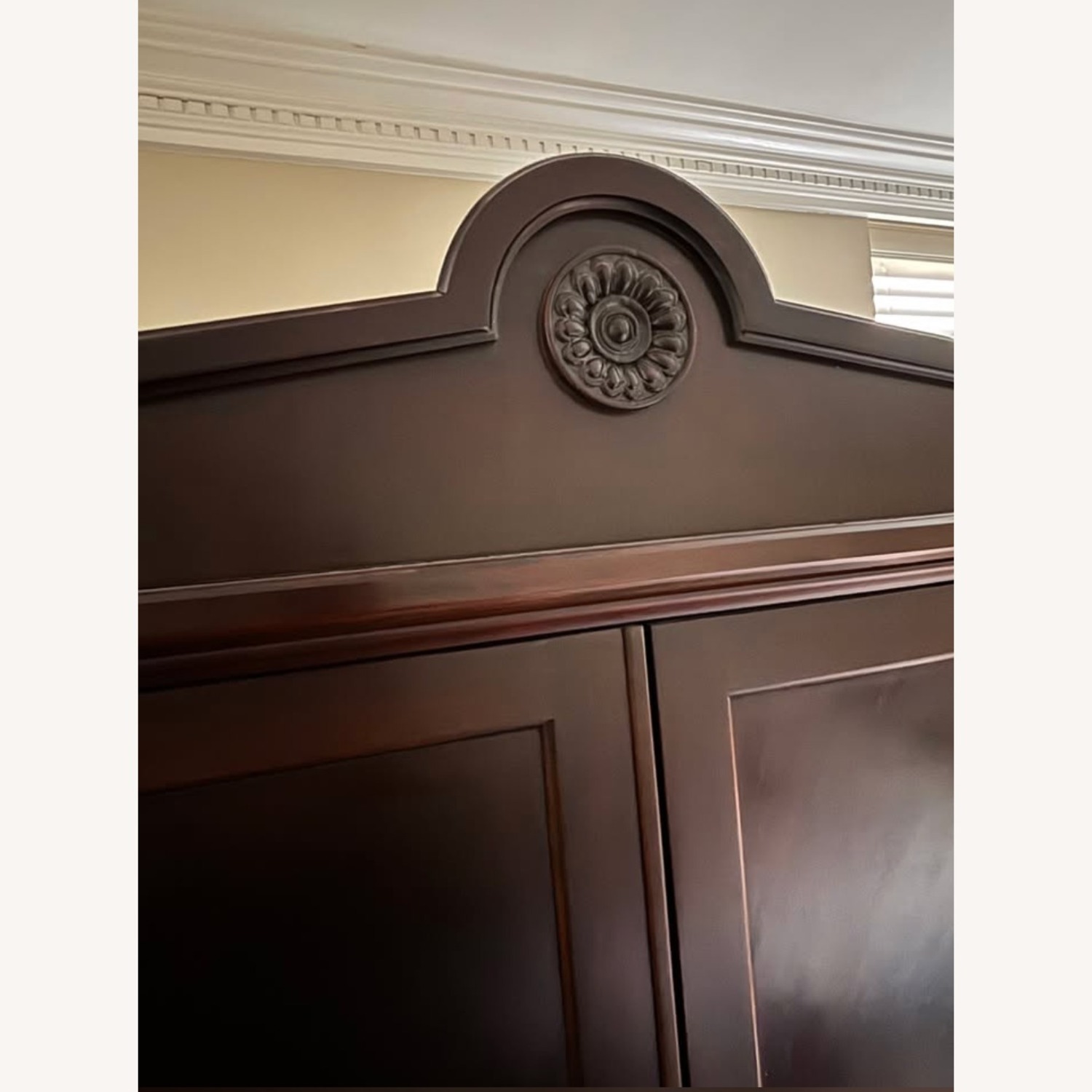 Vintage/Antique Dark Cherry Wood Armoire - image-3