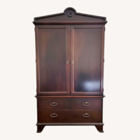 Vintage/Antique Dark Cherry Wood Armoire