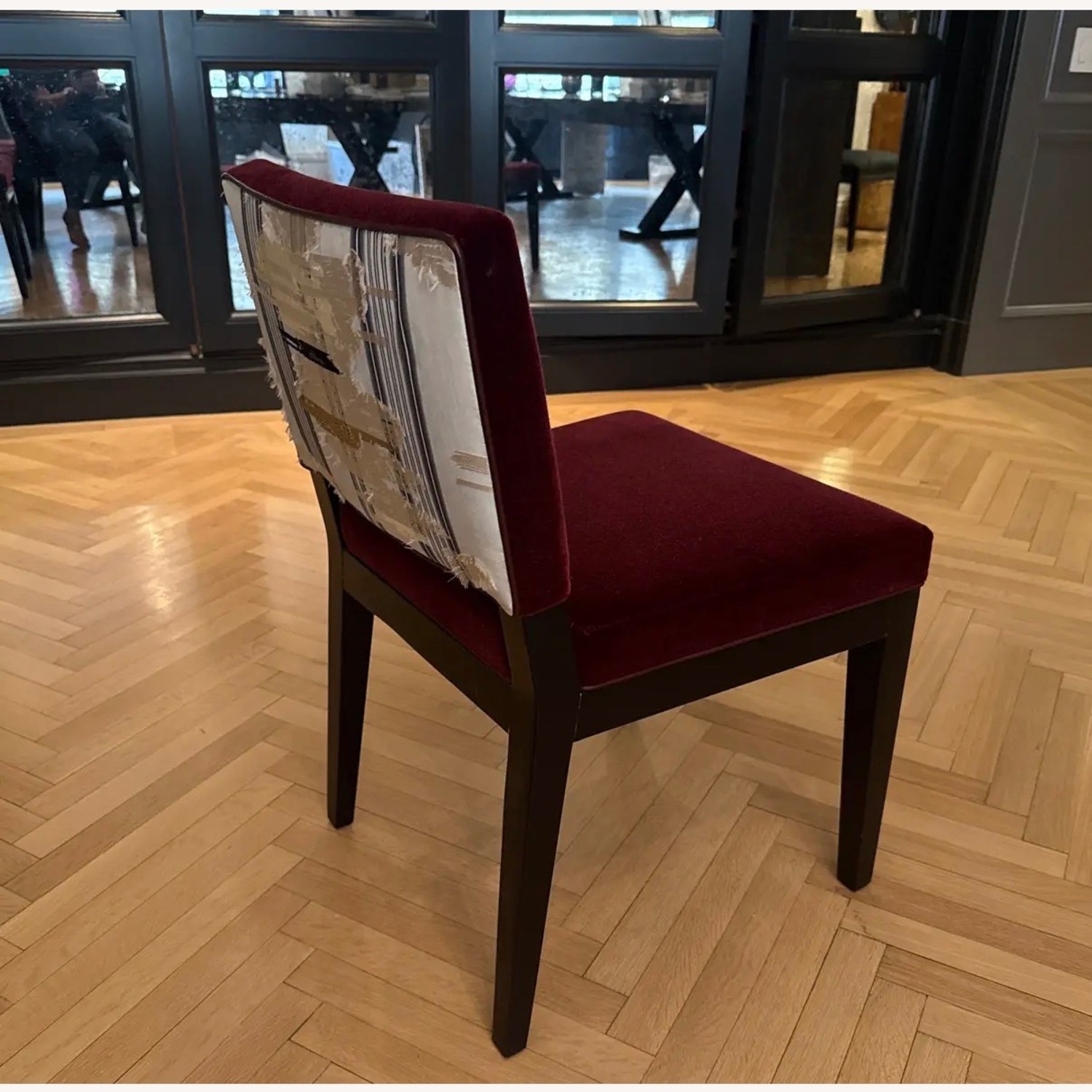 Holly Hunt Black Fabric Dining Chairs - image-7