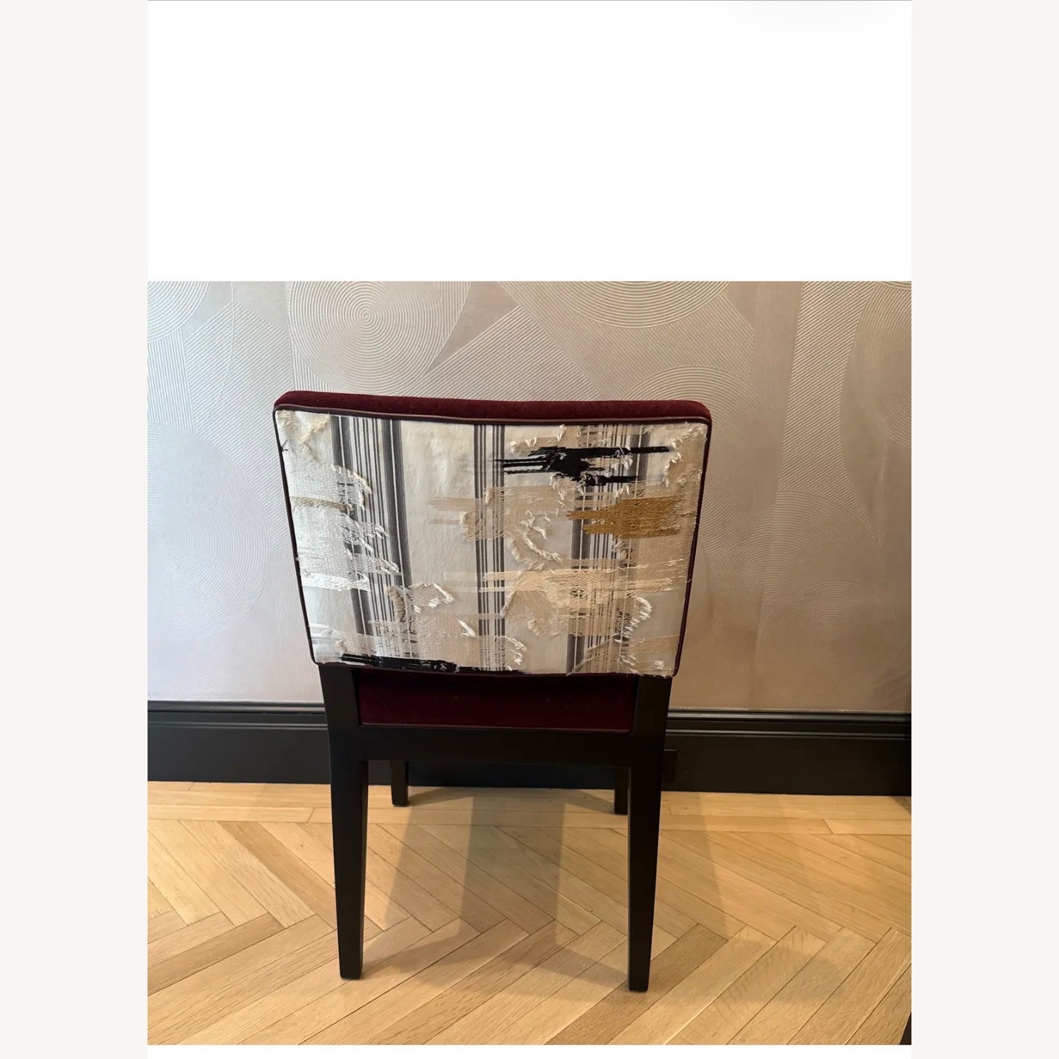 Holly Hunt Black Fabric Dining Chairs - image-3