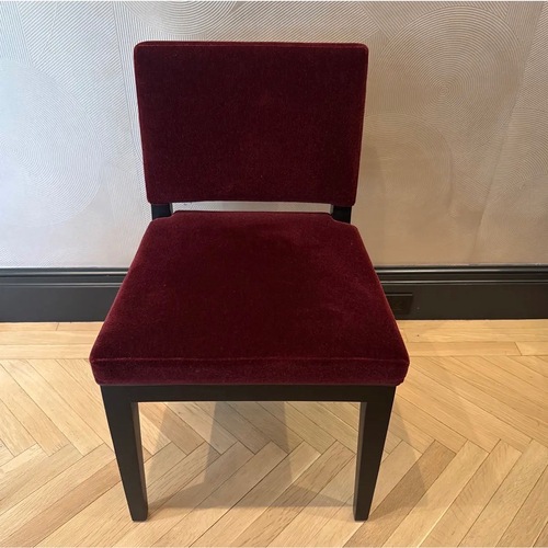 Used Holly Hunt Black Fabric Dining Chairs for sale on AptDeco