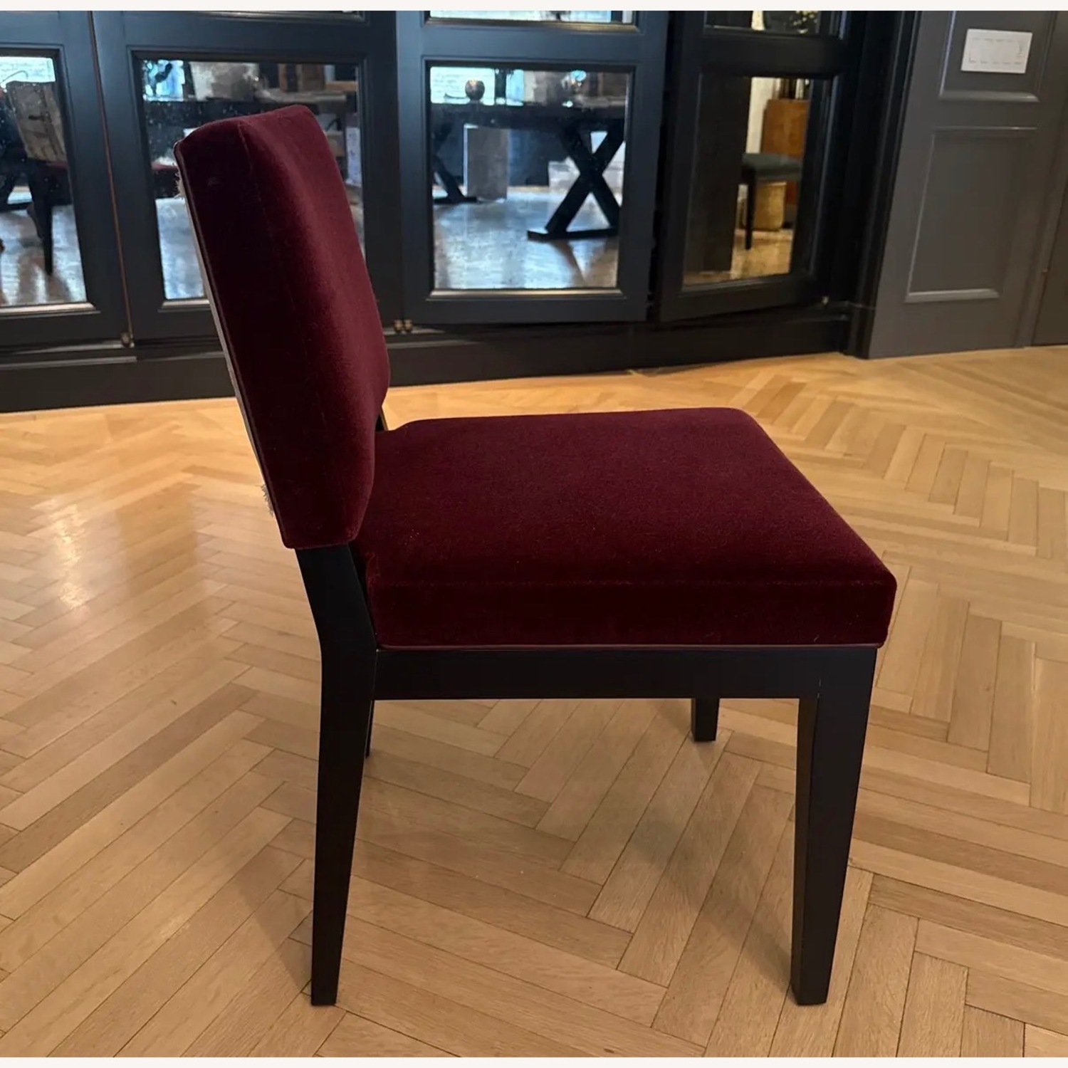 Holly Hunt Black Fabric Dining Chairs - image-6