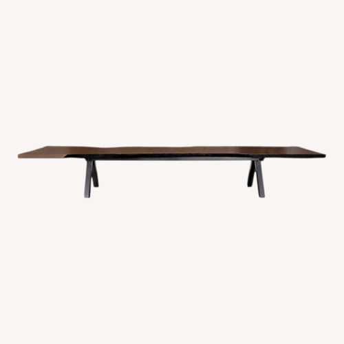 Used Claro Walnut Table Nakashima Inspired for sale on AptDeco