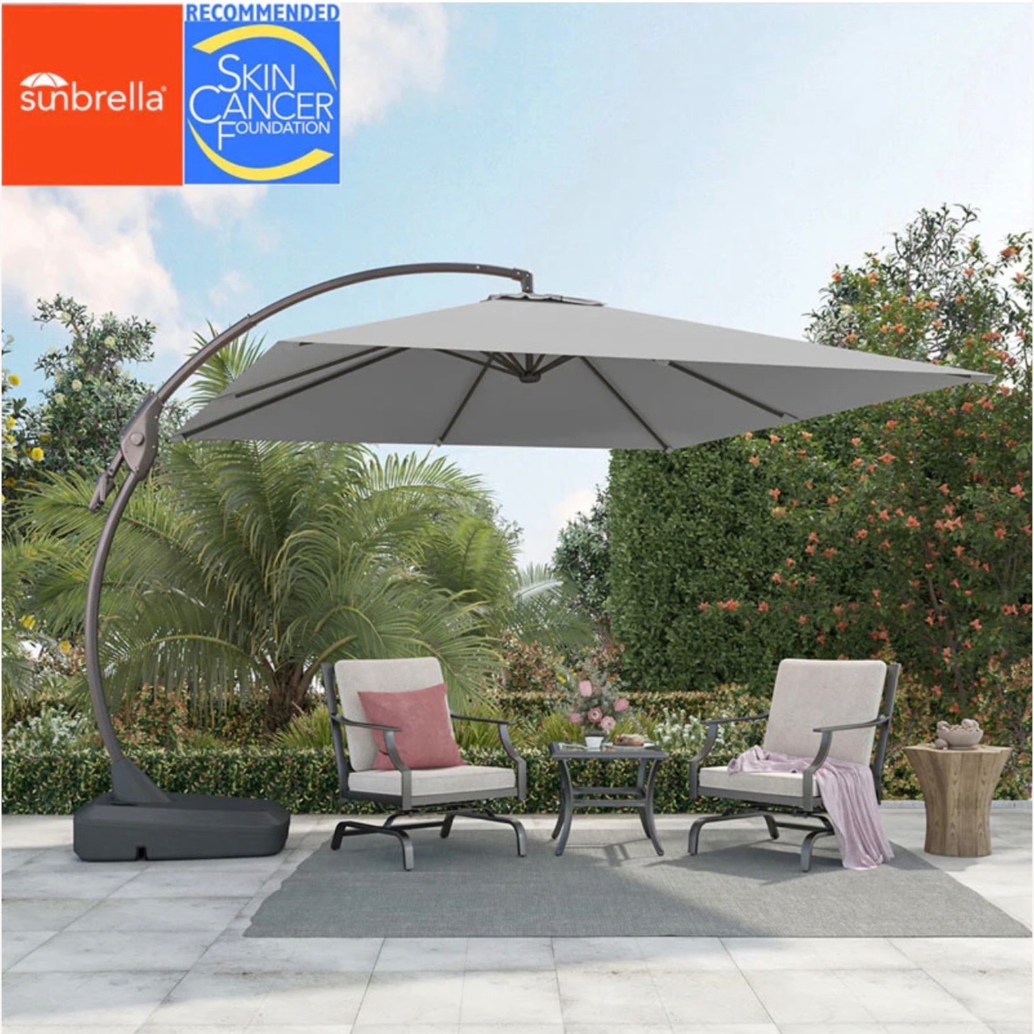 Light Gray Fabric Umbrellas - image-4