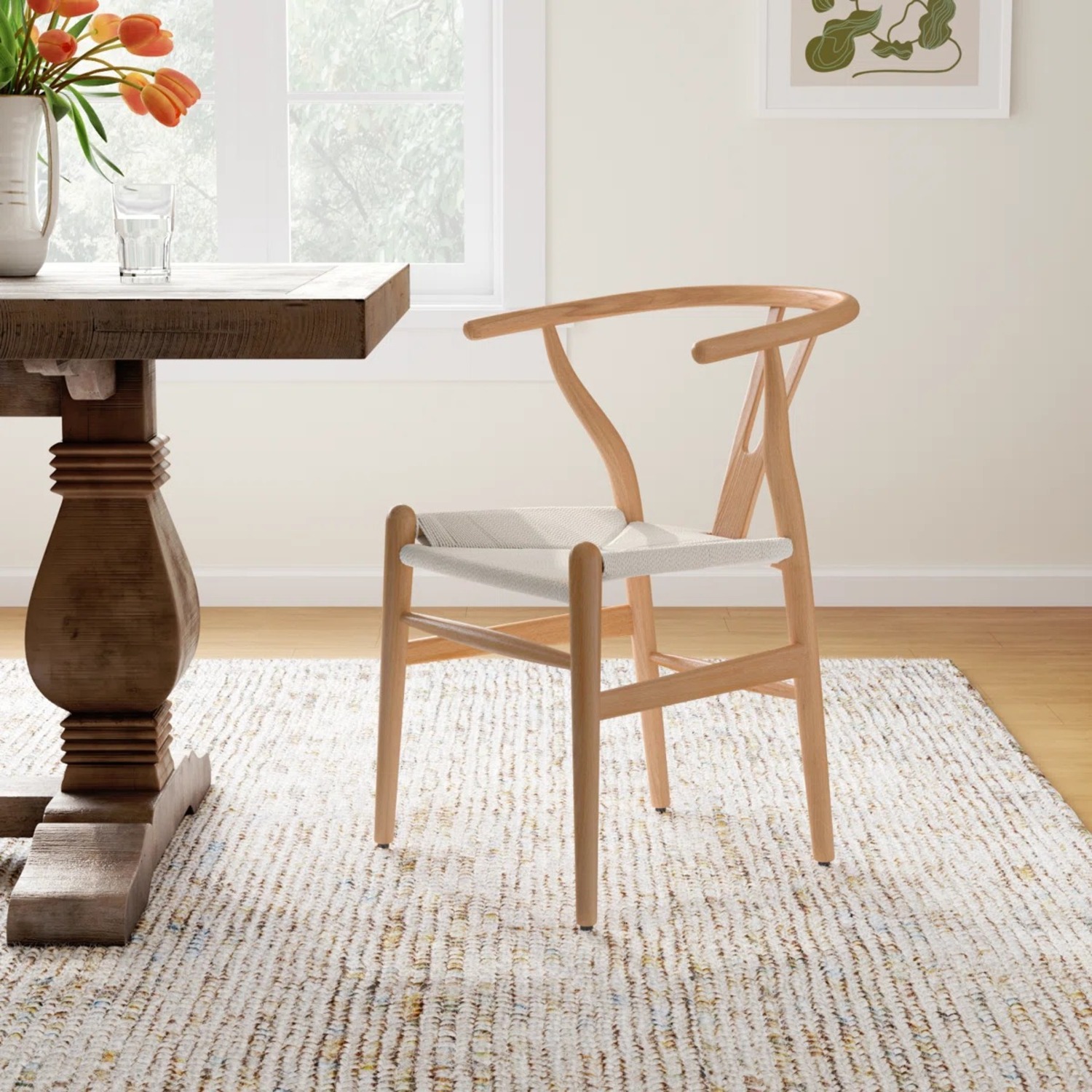 Crate & Barrel Nero Tulip Concrete Table and Chairs - image-4