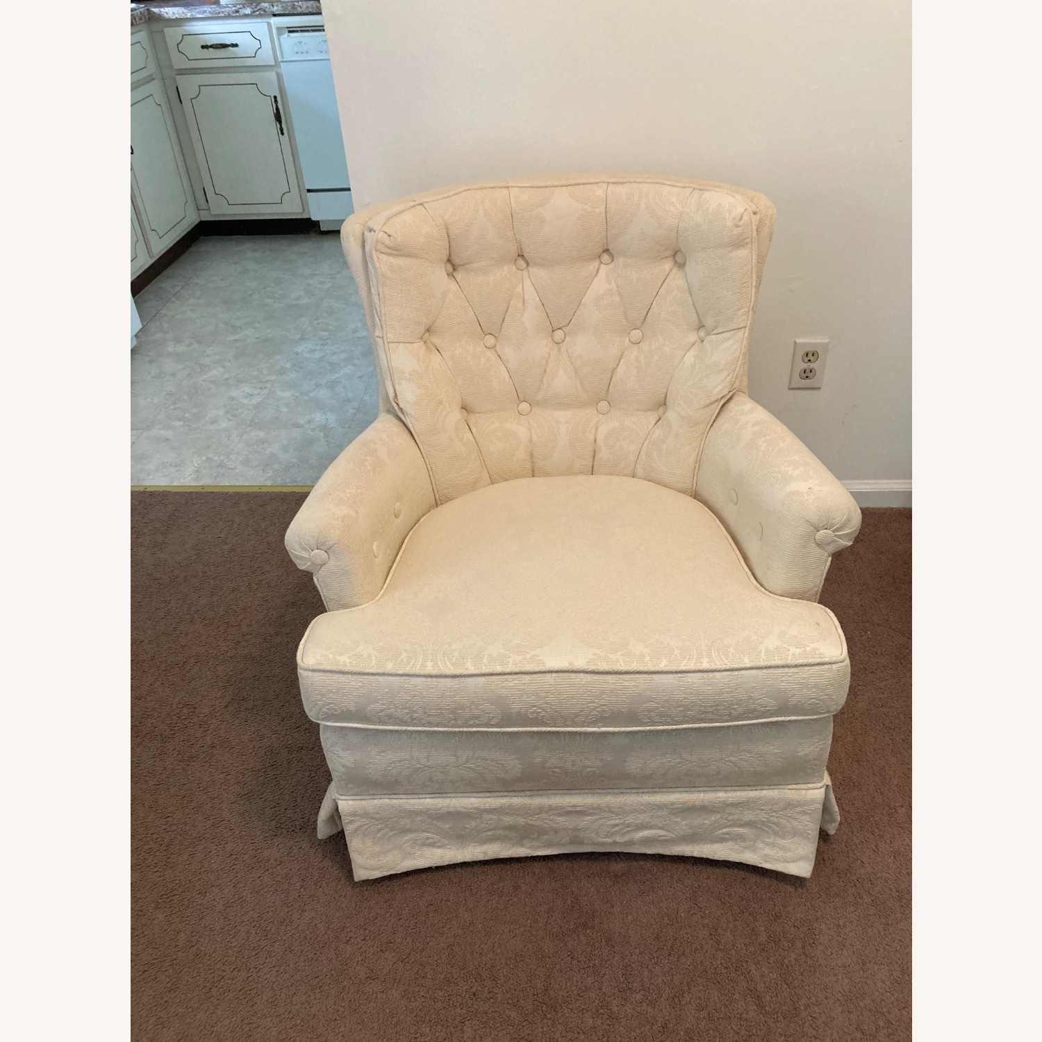 Natural Cotton Armchair - image-1