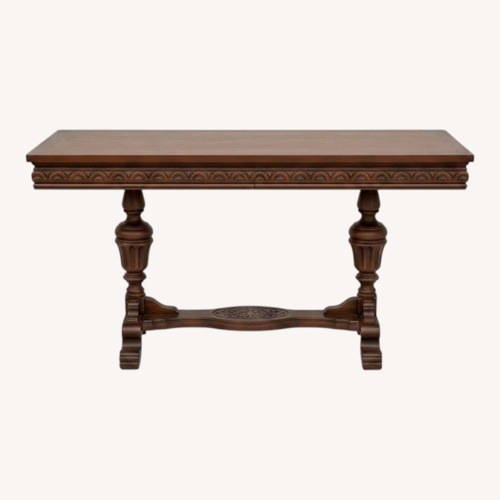 Used Dark Brown Wood Side Table for sale on AptDeco