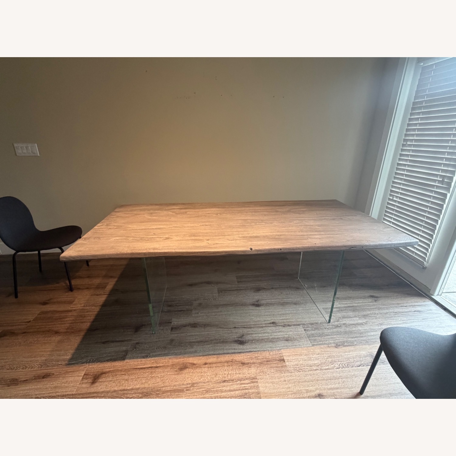 Wayfair Dark Gray Wood Top Dining Table  - image-5