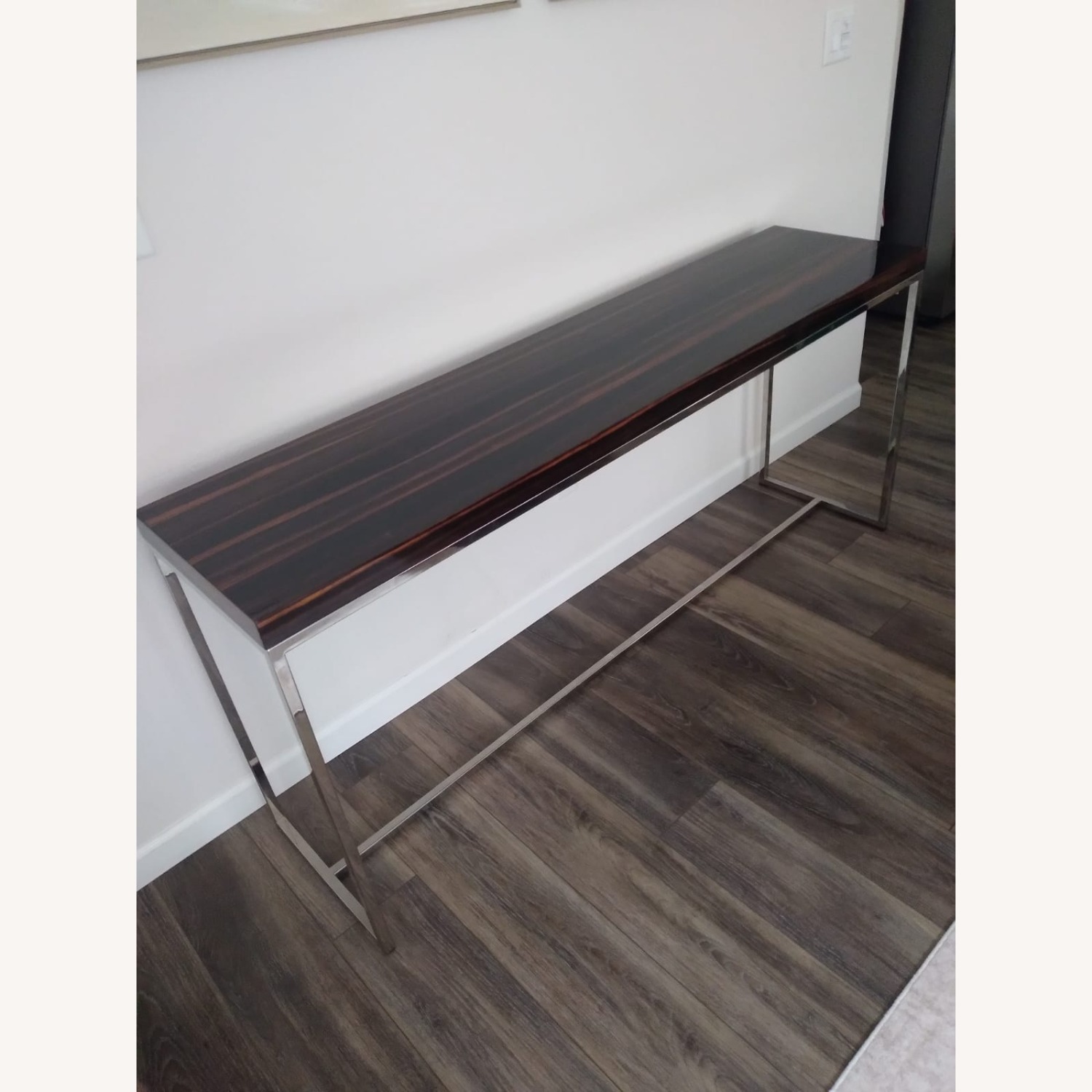 Minotti Dark Brown Wood Side Table - image-2