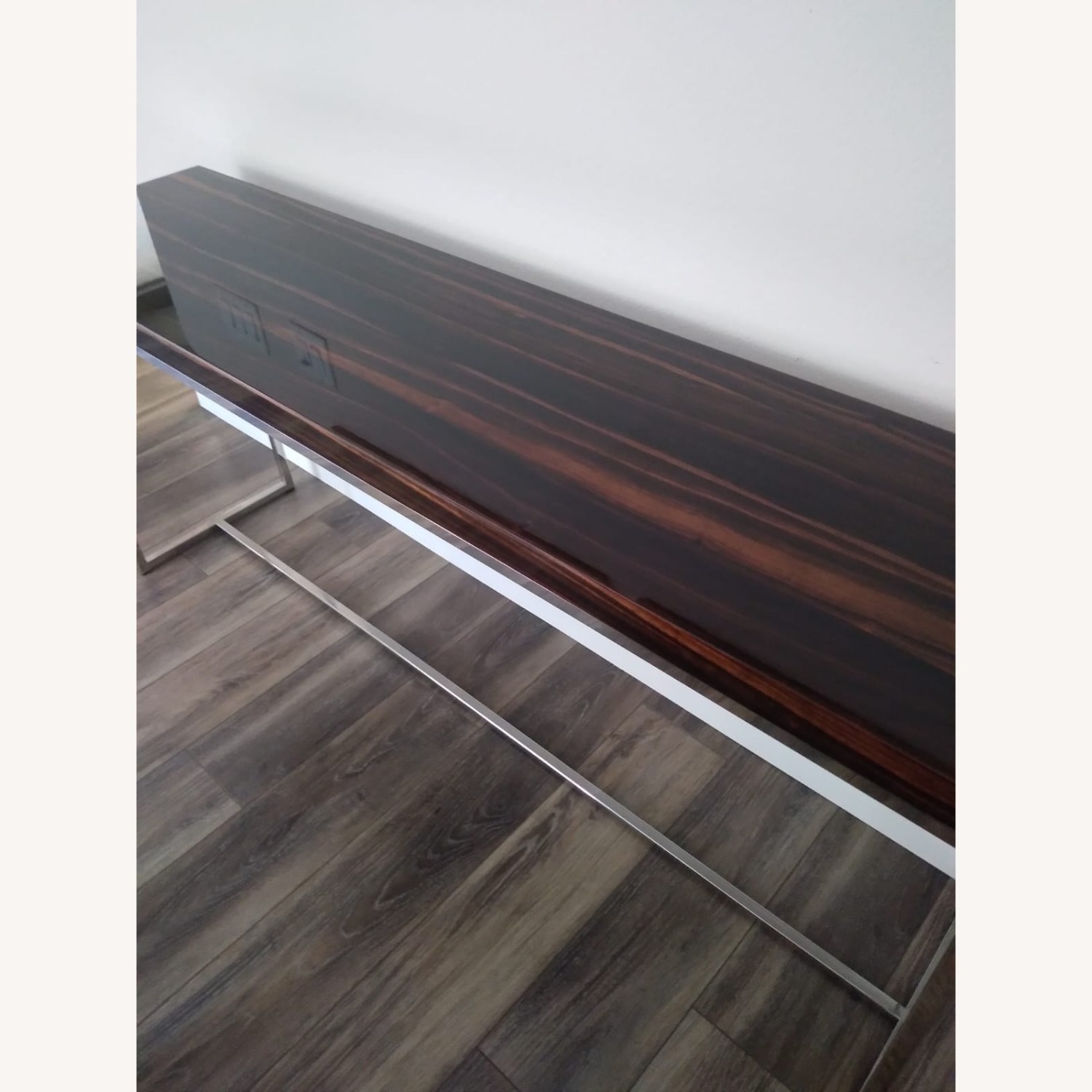 Minotti Dark Brown Wood Side Table - image-3
