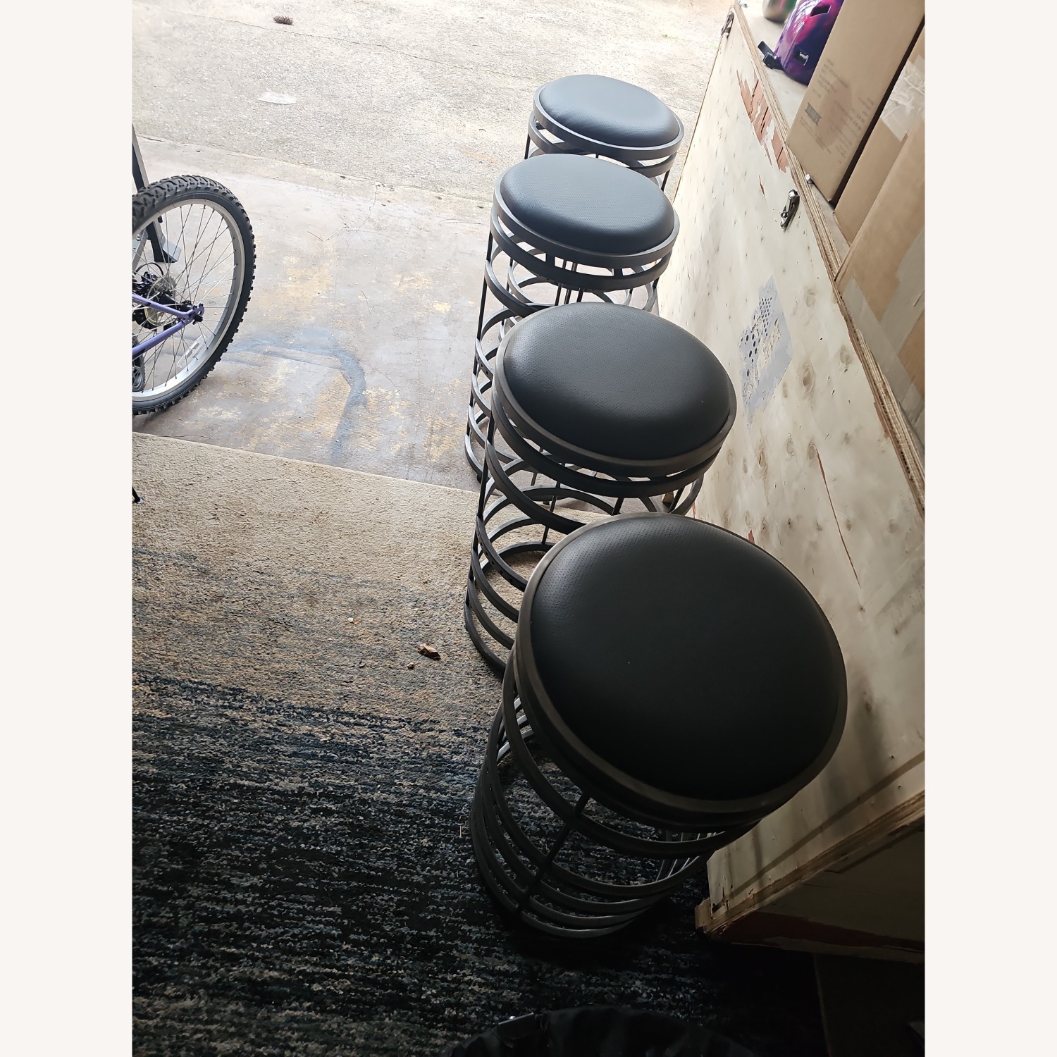 Tom Dixon Black Metal Stools - image-1