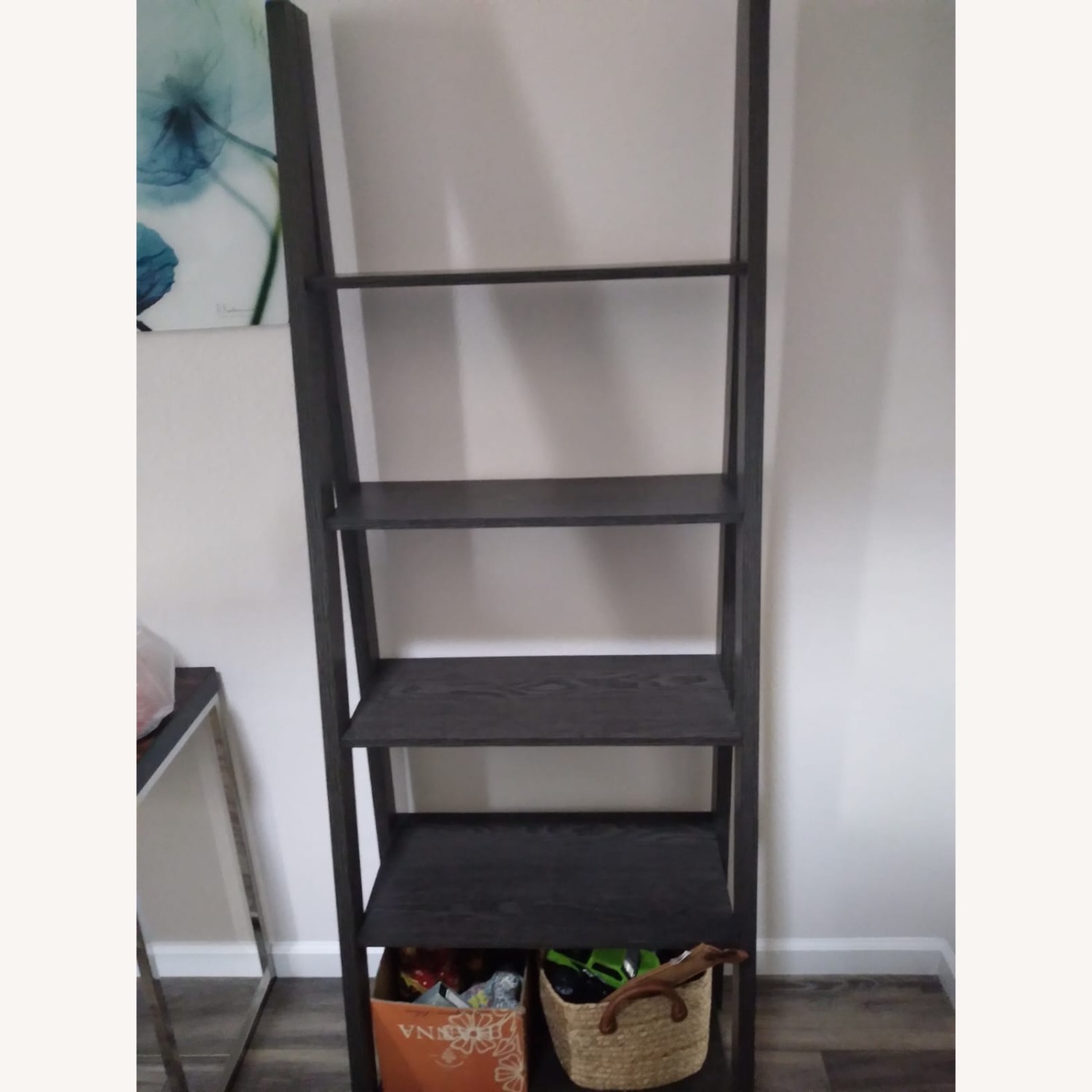 Dark Brown Wood Wall Shelf - image-1