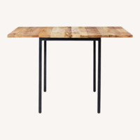 West Elm Box Frame Drop Leaf Extendable Table (24"–48")