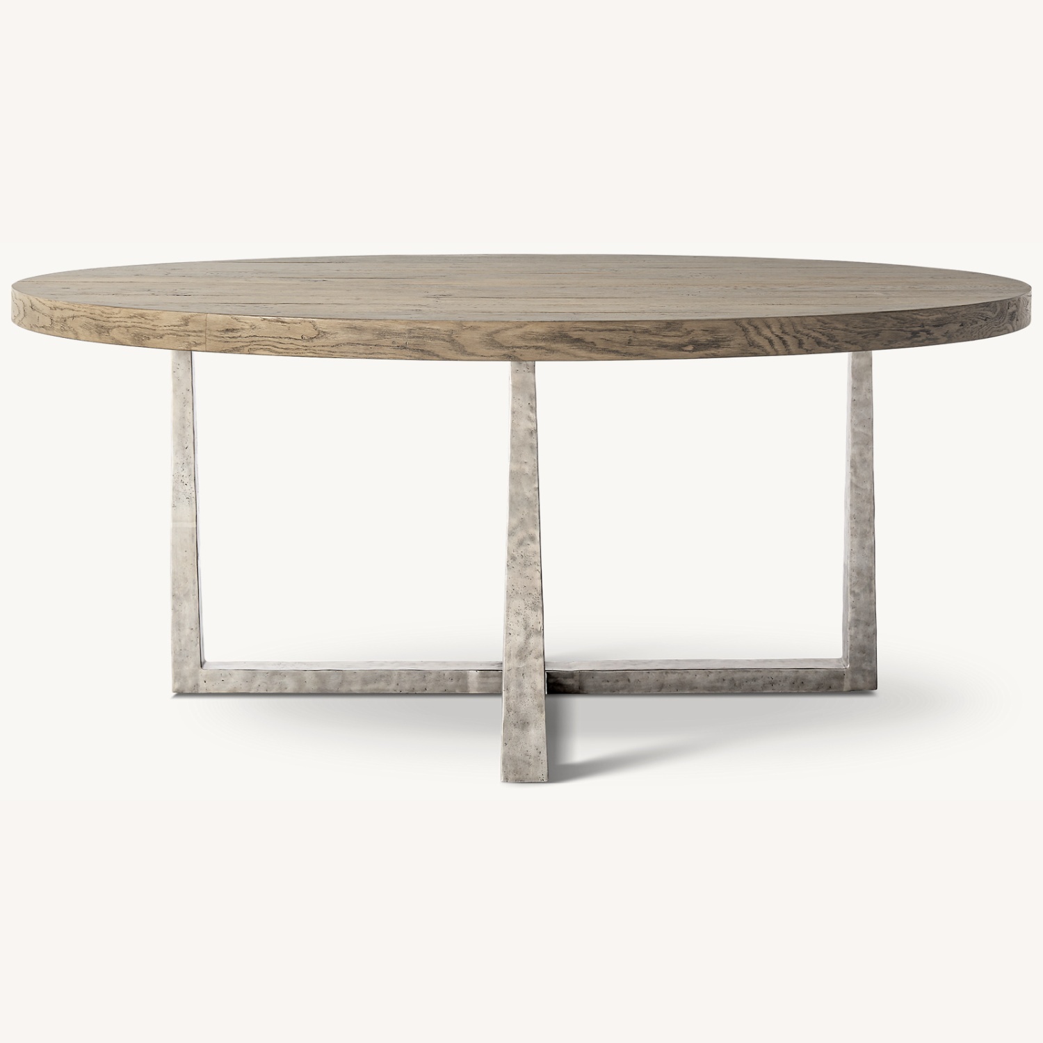 Restoration Hardware T Brace Natural Wood Dining Table - image-4