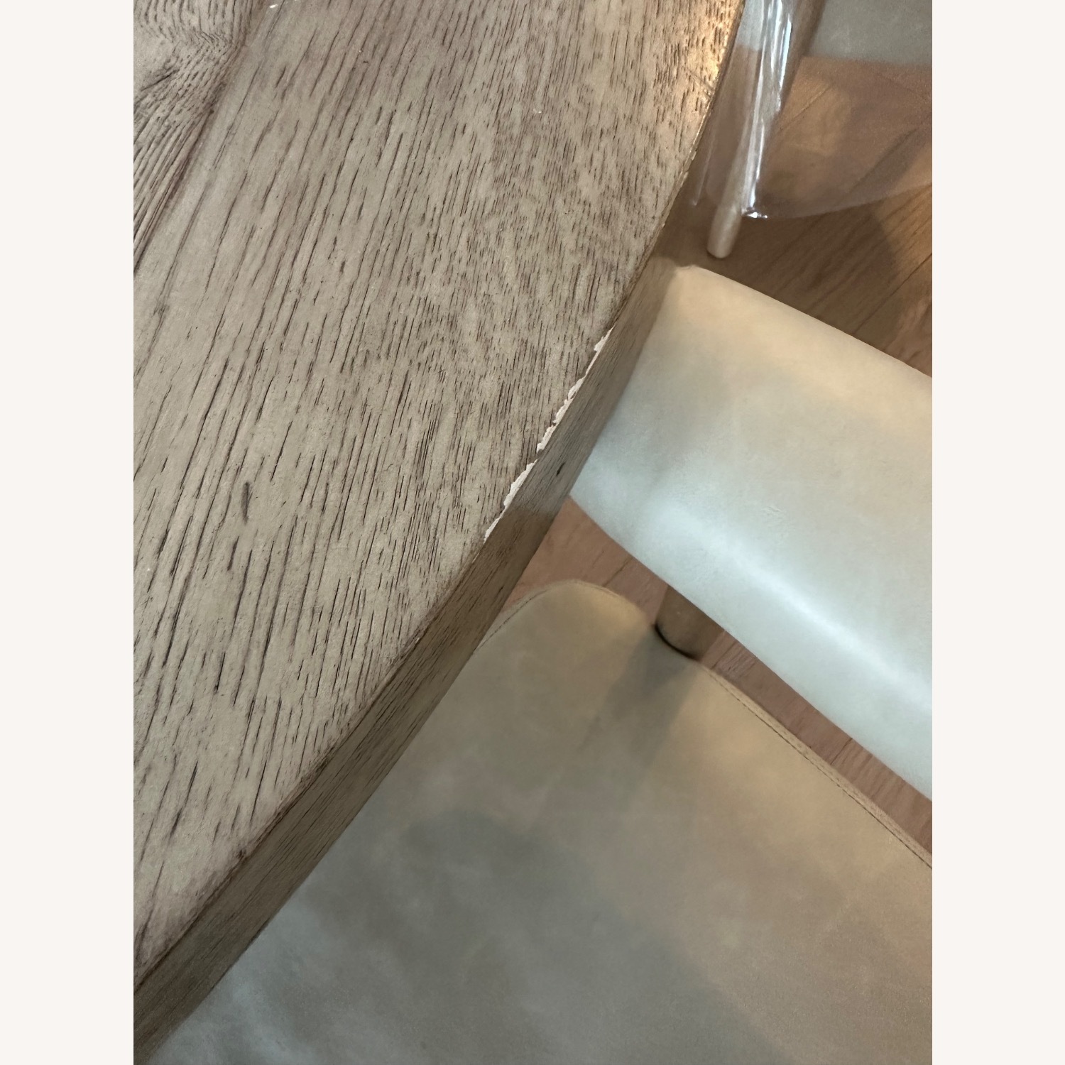 Restoration Hardware T Brace Natural Wood Dining Table - image-2