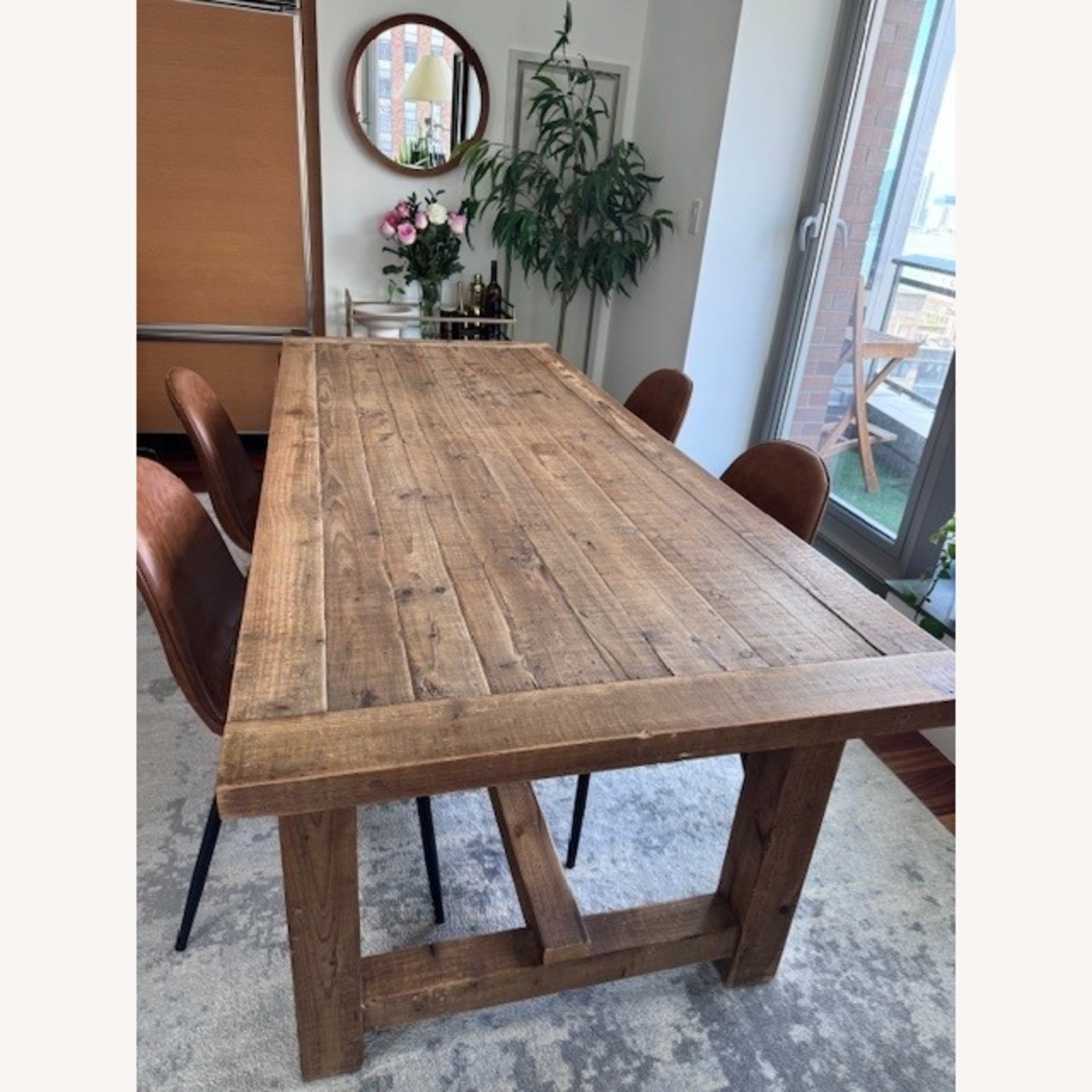 Restoration Hardware Salvaged Wood Farmhouse Rectangular Dining Table - image-2