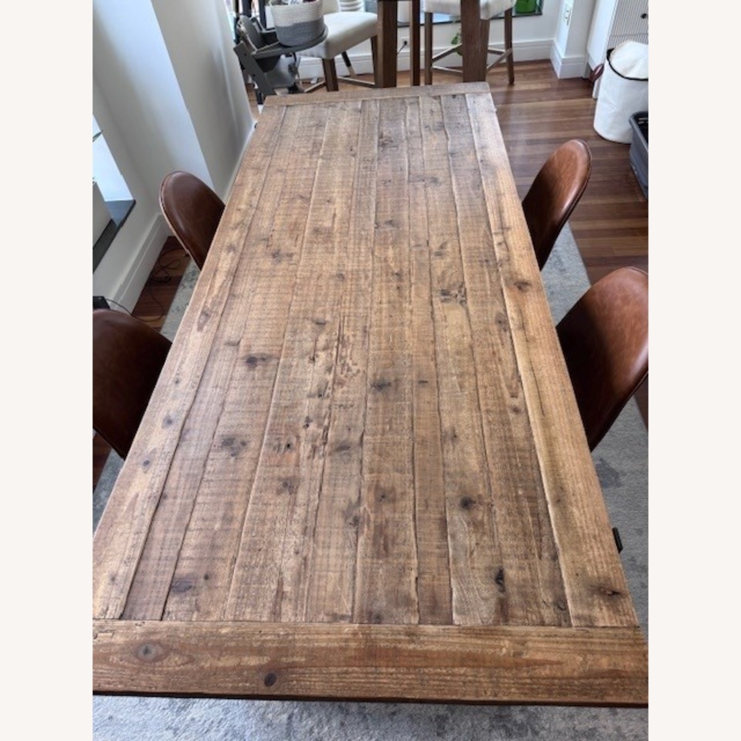 Restoration Hardware Salvaged Wood Farmhouse Rectangular Dining Table - image-3