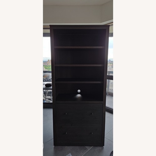 Used Room & Board Maple Charcoal Two-File Bookcase for sale on AptDeco