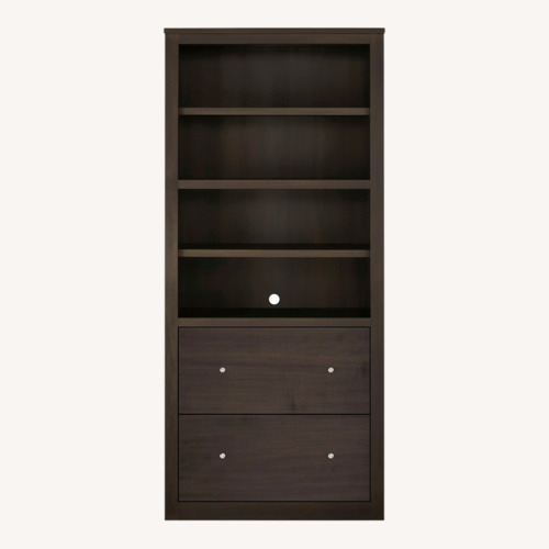 Used Room & Board Maple Charcoal Two-File Bookcase for sale on AptDeco