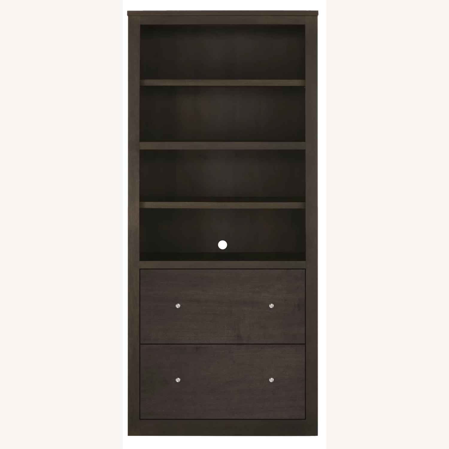 Room & Board Maple Charcoal Two-File Bookcase - image-4