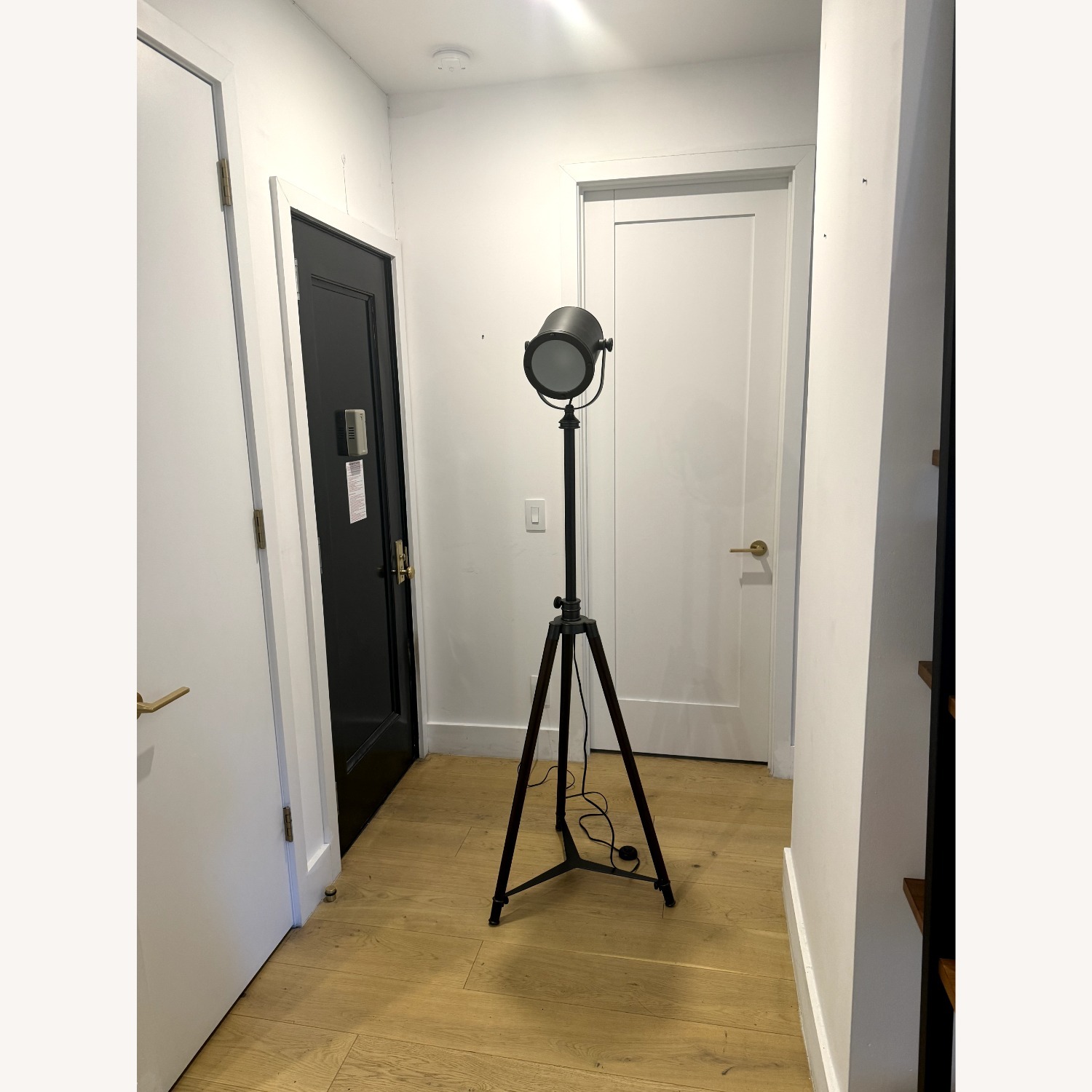 Pottery Barn Adjustable Tripod Metal Floor Lamp - image-1