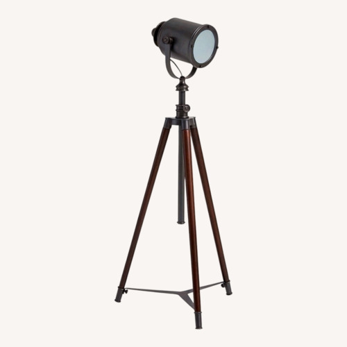 Used Pottery Barn Adjustable Tripod Metal Floor Lamp for sale on AptDeco