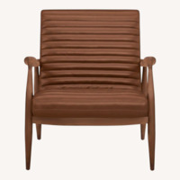Room & Board Light Brown Leather Armchair
