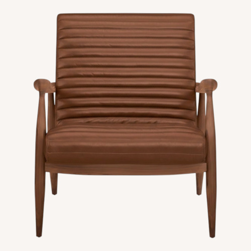 Used Room & Board Light Brown Leather Armchair for sale on AptDeco