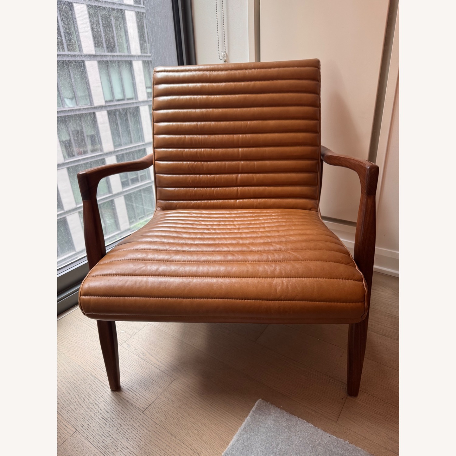 Room & Board Light Brown Leather Armchair - image-2