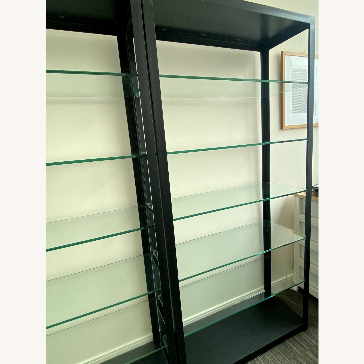 Room & Board Burton Black Metal/Glass Bookcases - image-6