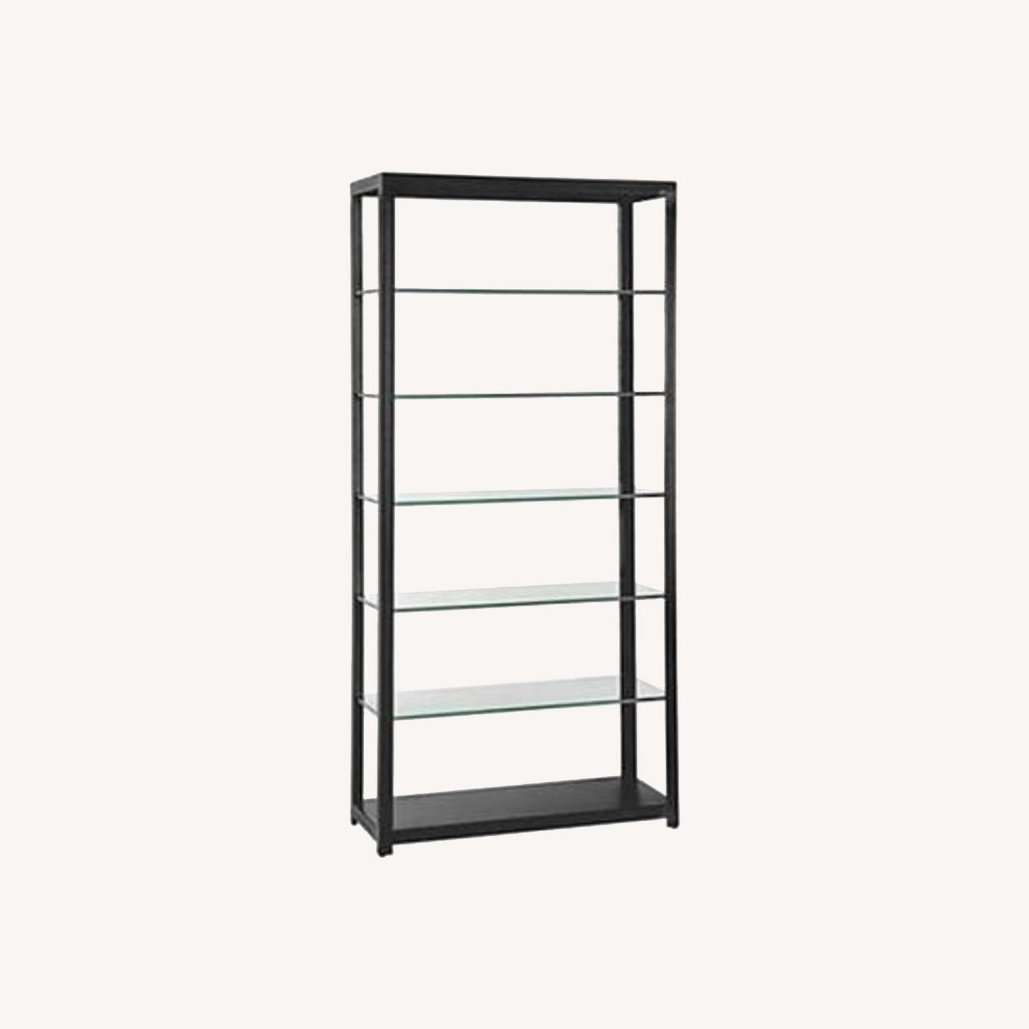 Room & Board Burton Black Metal/Glass Bookcases - image-7