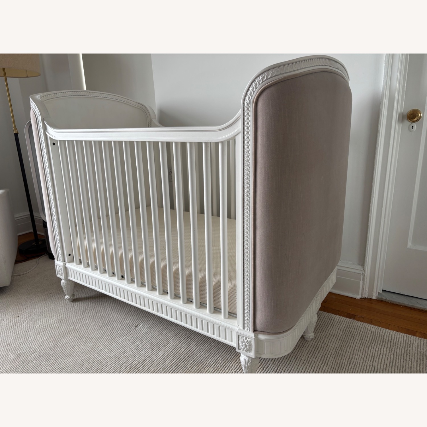 Restoration Hardware Belle Upholstered Crib  - image-2