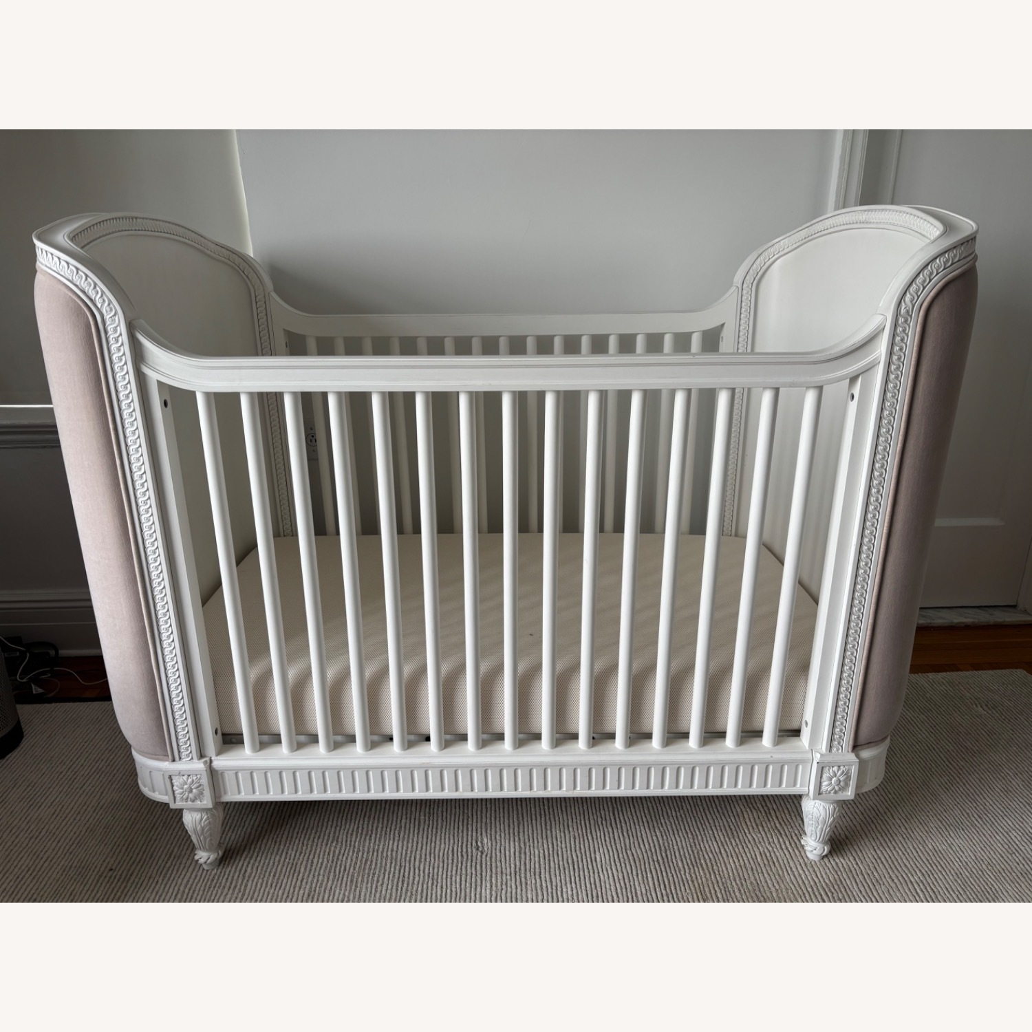 Restoration Hardware Belle Upholstered Crib  - image-1