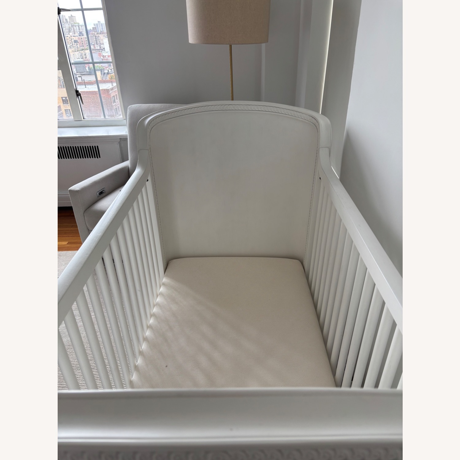 Restoration Hardware Belle Upholstered Crib  - image-5