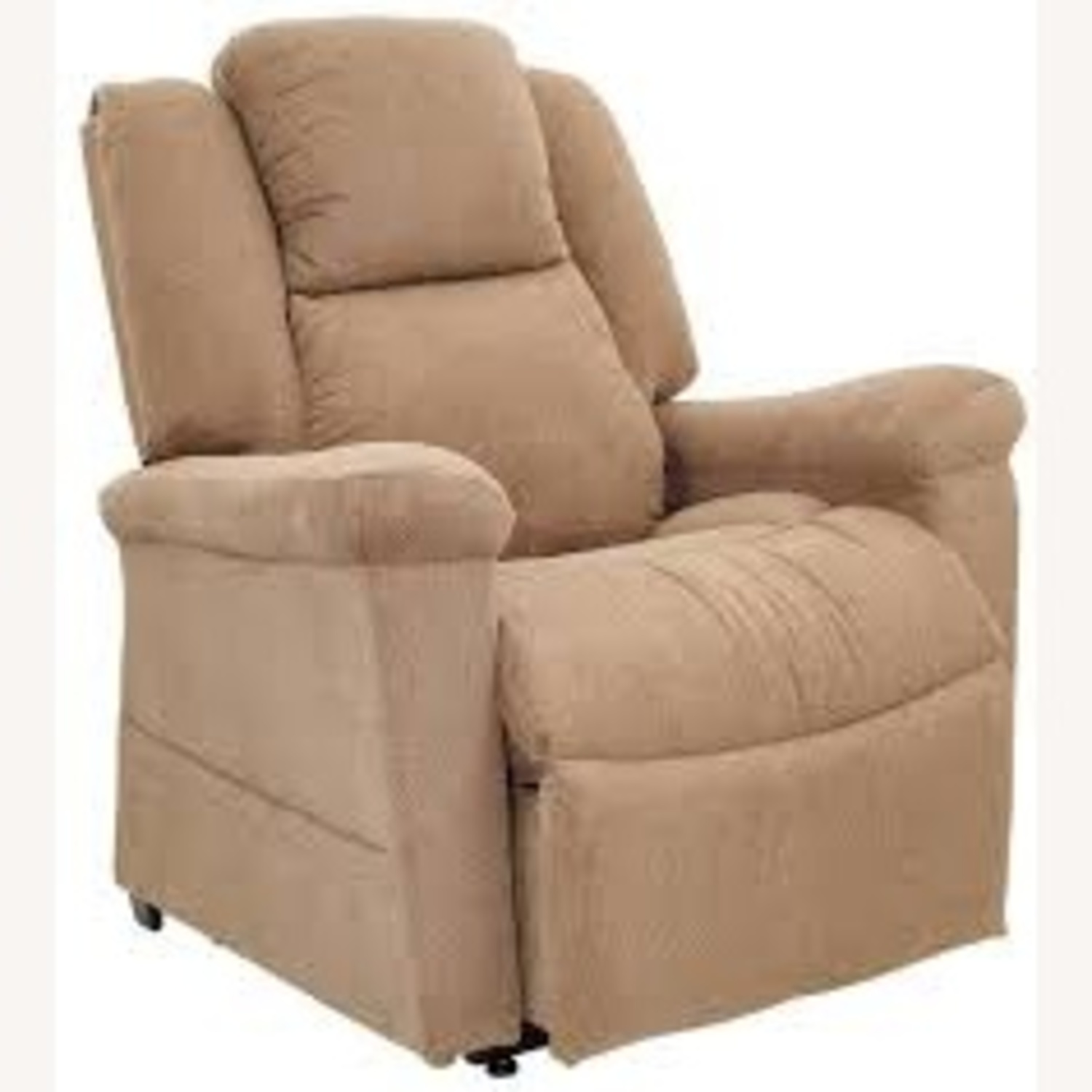 Light Brown Fabric Recliner - image-5