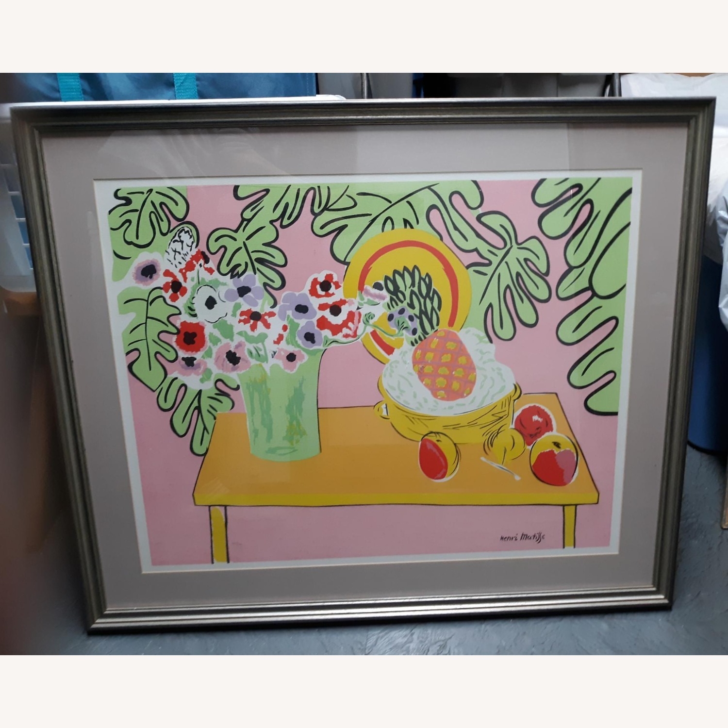 Henri Matisse Pineapple and Anemones Lithograph  - image-1