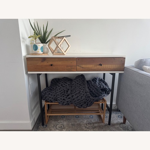 Used West Elm Lacquer + Reclaimed Wood Console for sale on AptDeco
