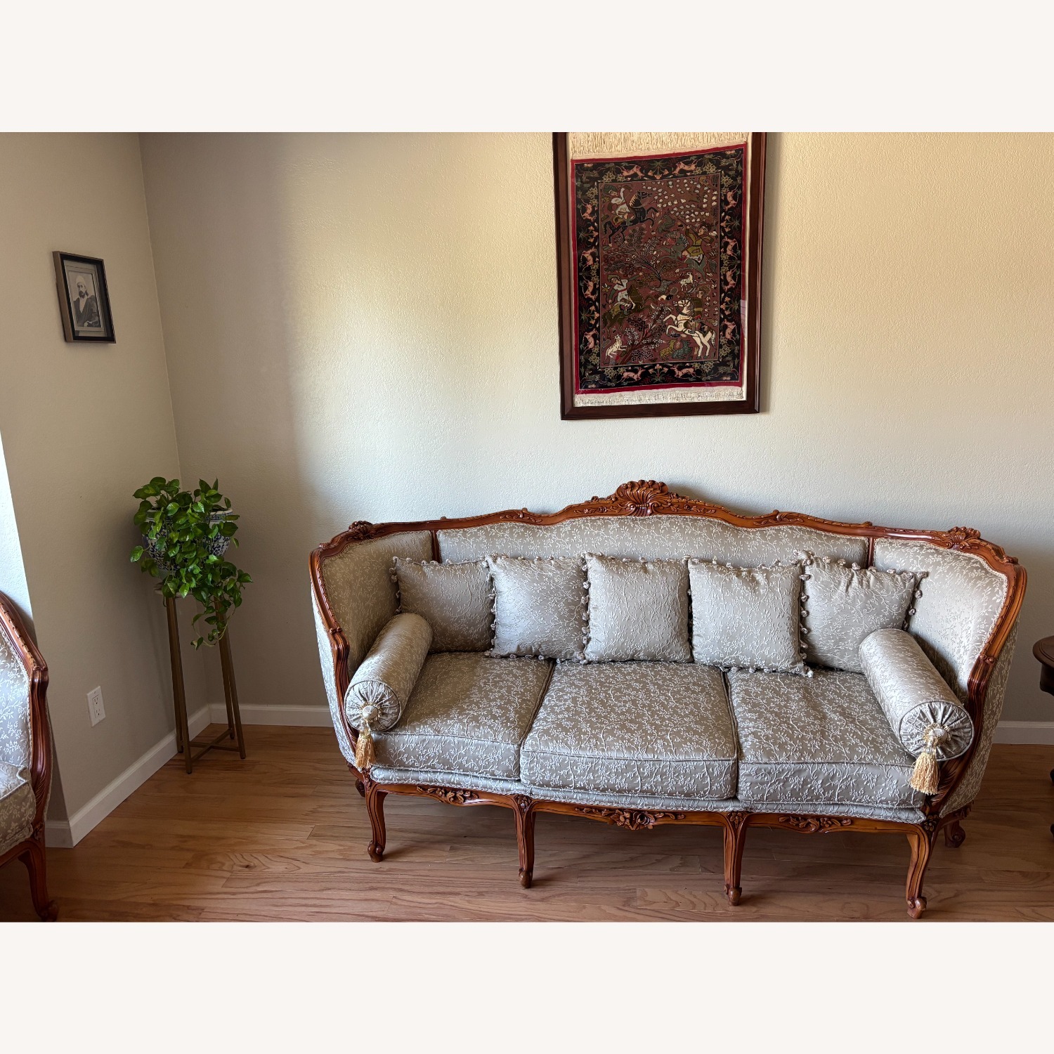 French Provincial Style 3-Seater Sofa - image-3