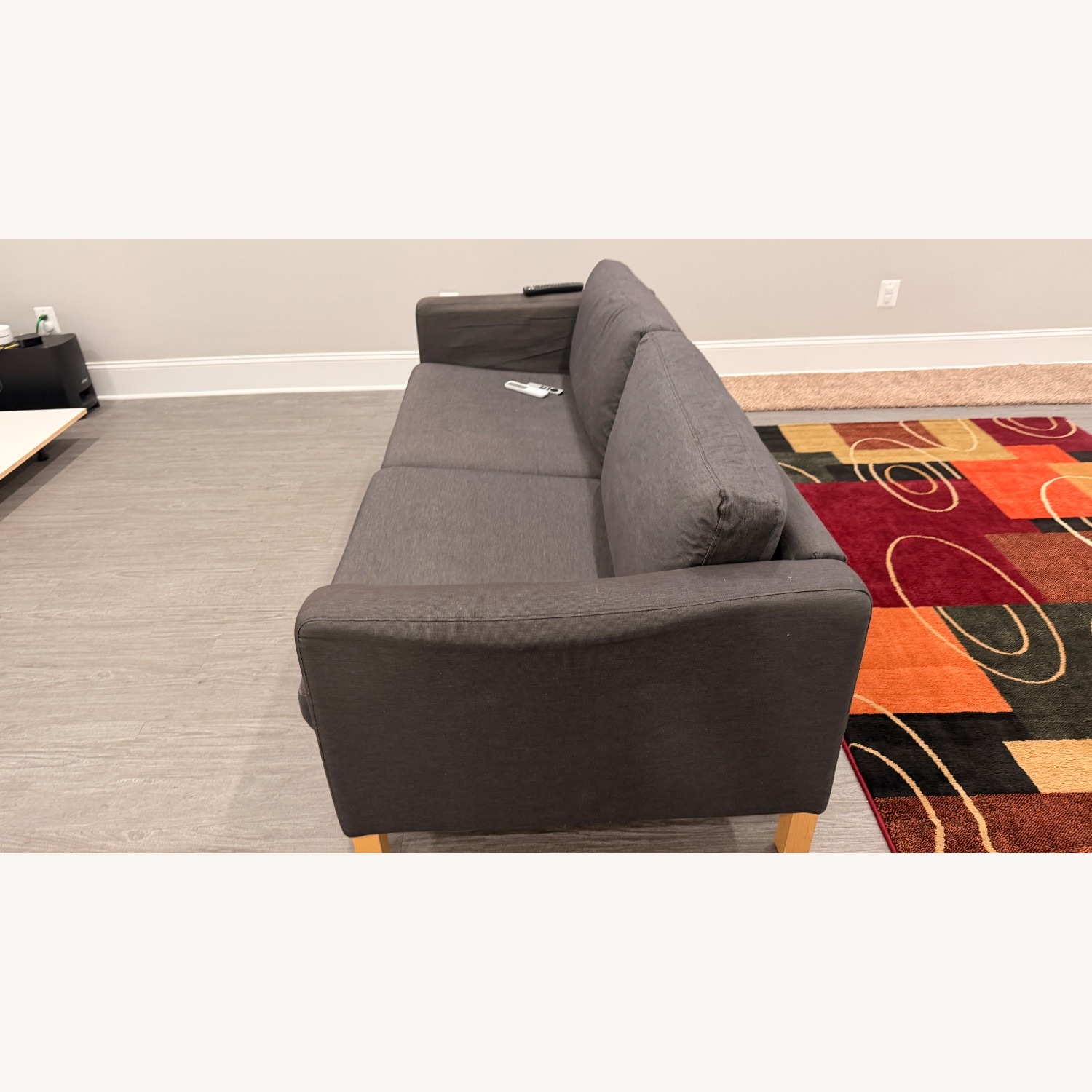 IKEA Dark Gray Fabric 3+ Seater Sofa - image-2